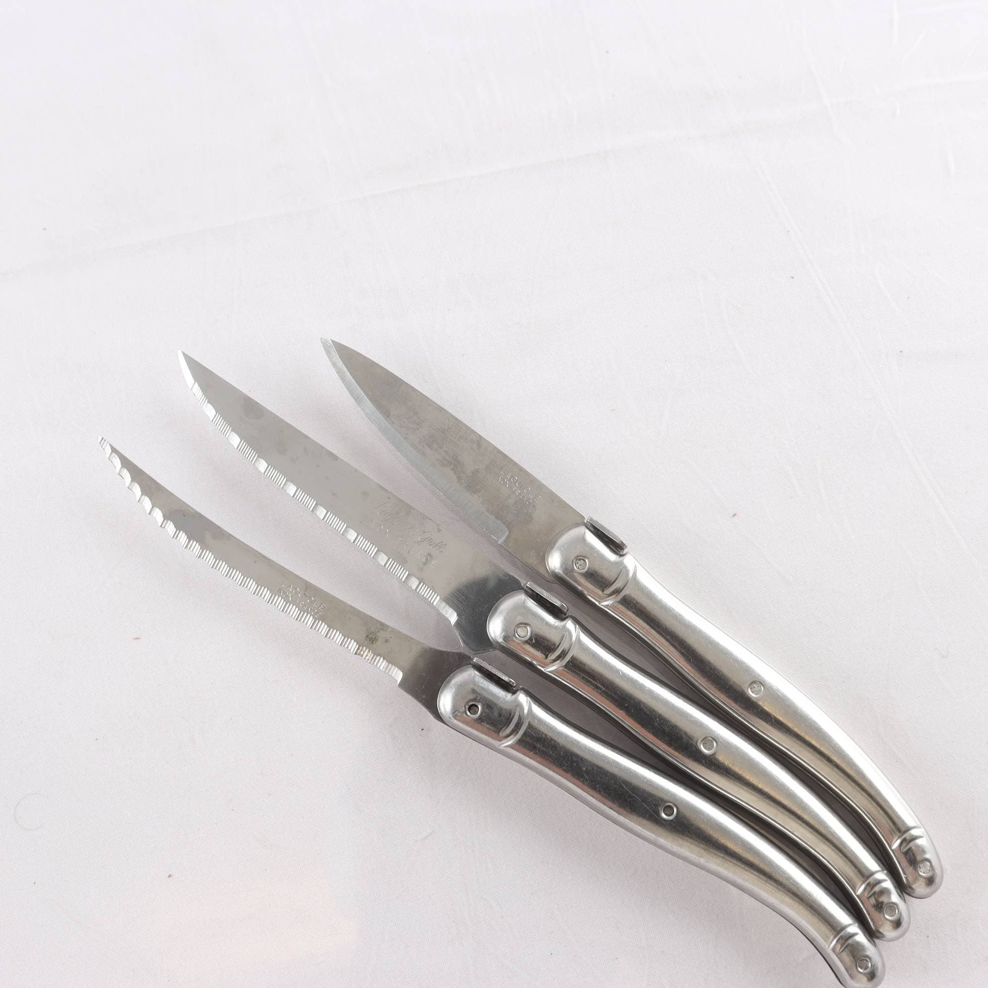 Knivar, rostfritt stål, Laguiole, Frankrike, 3 st