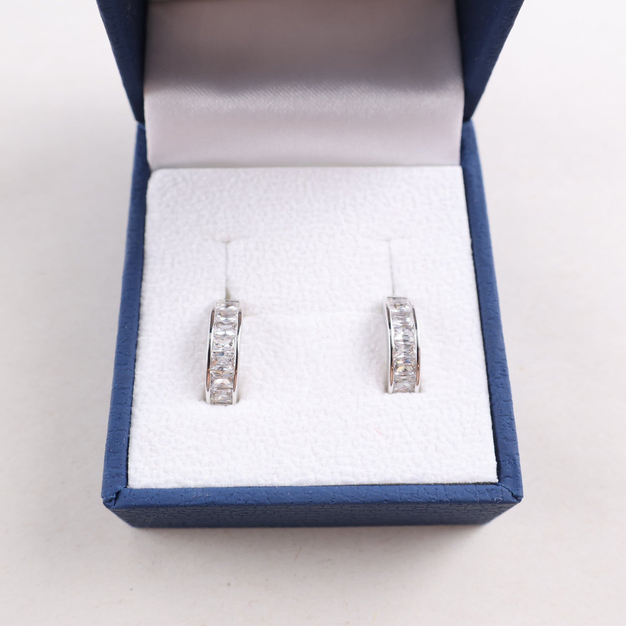 Örhängen, silver 925, stenar, brv: 3,7 g