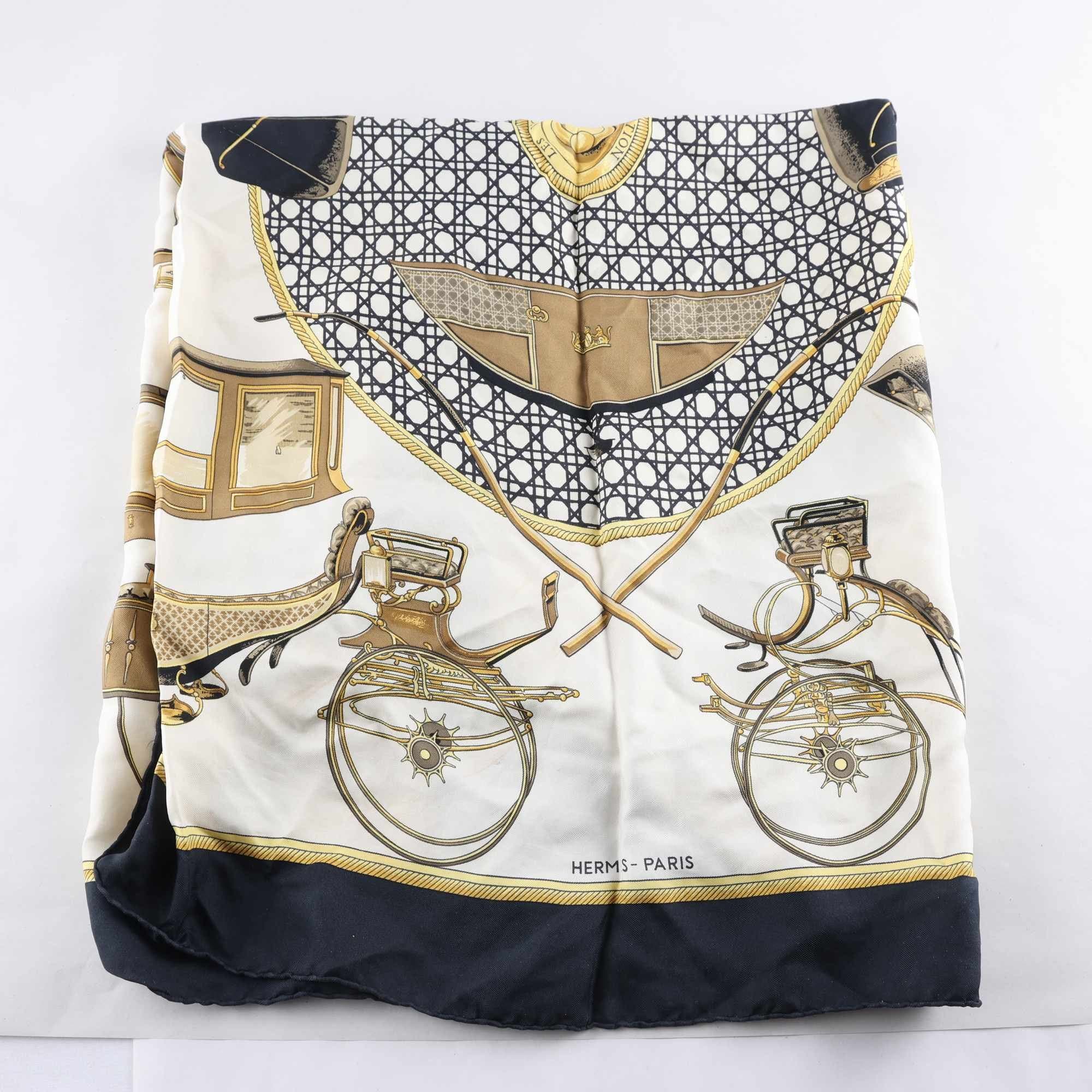 Scarf, Hermès, ”Les Voitures a Transformation”