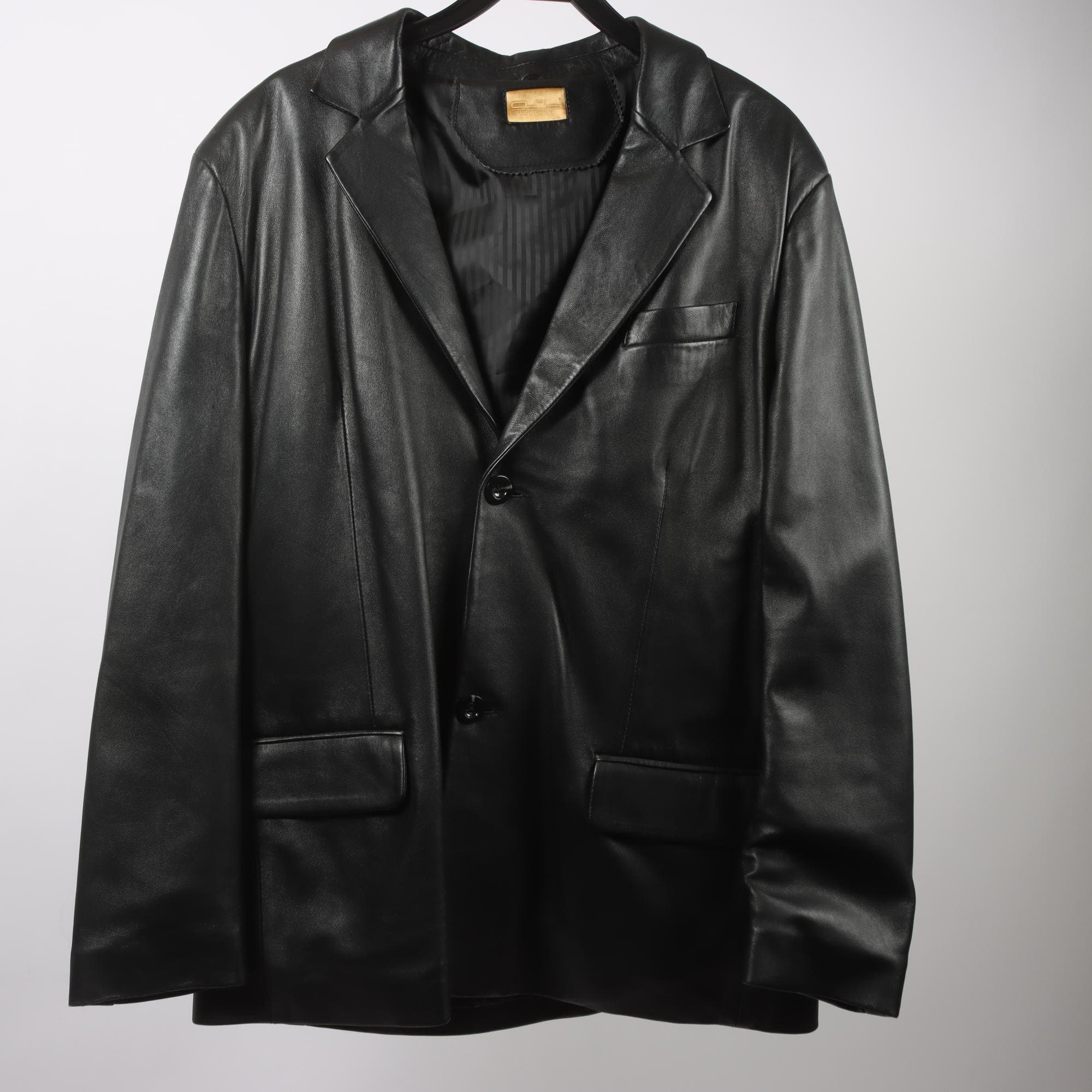 Skinnjacka, Asl Leather, 100% läder, stl. 58