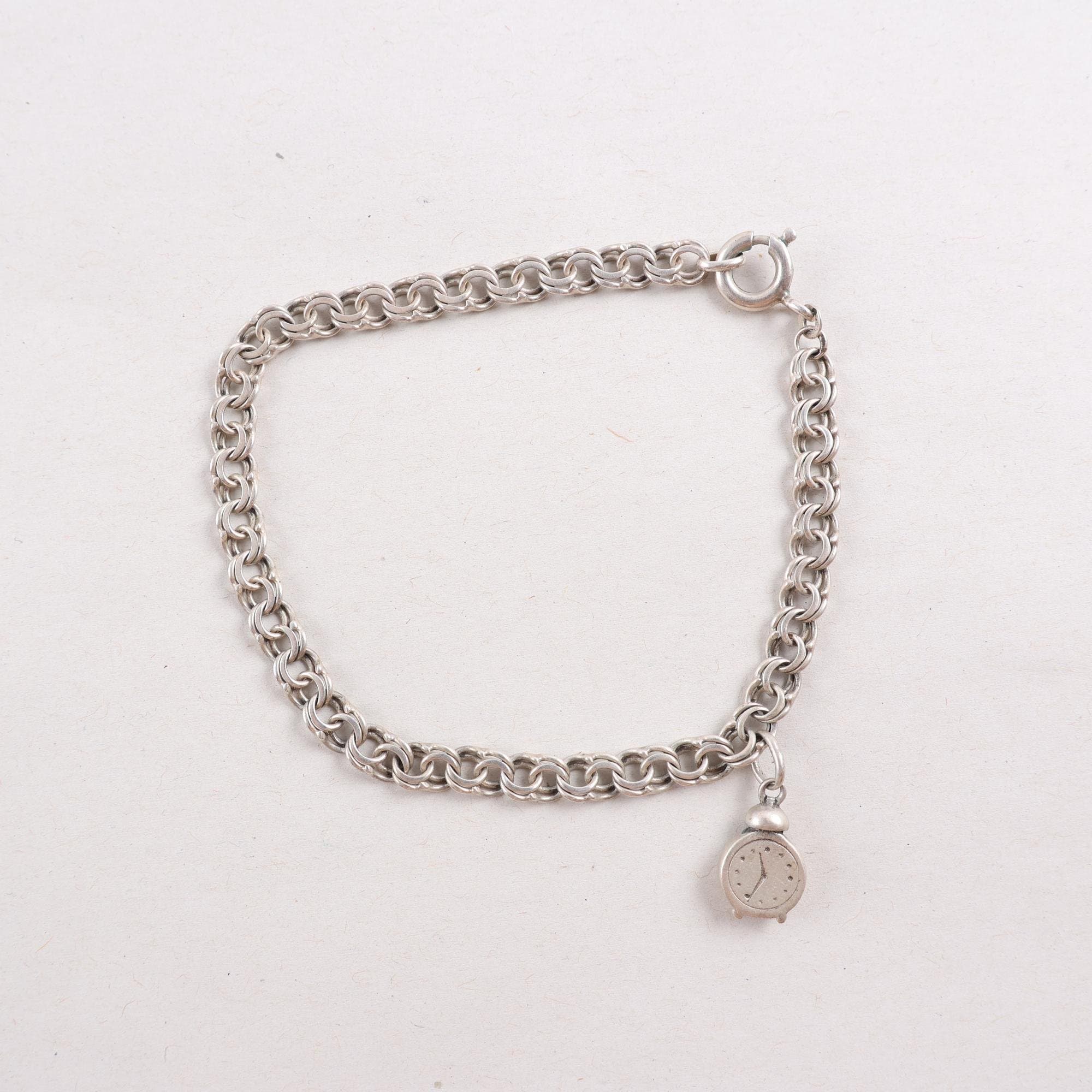 Armband, silver, berlock, Bismarck, vikt: 7,0 g