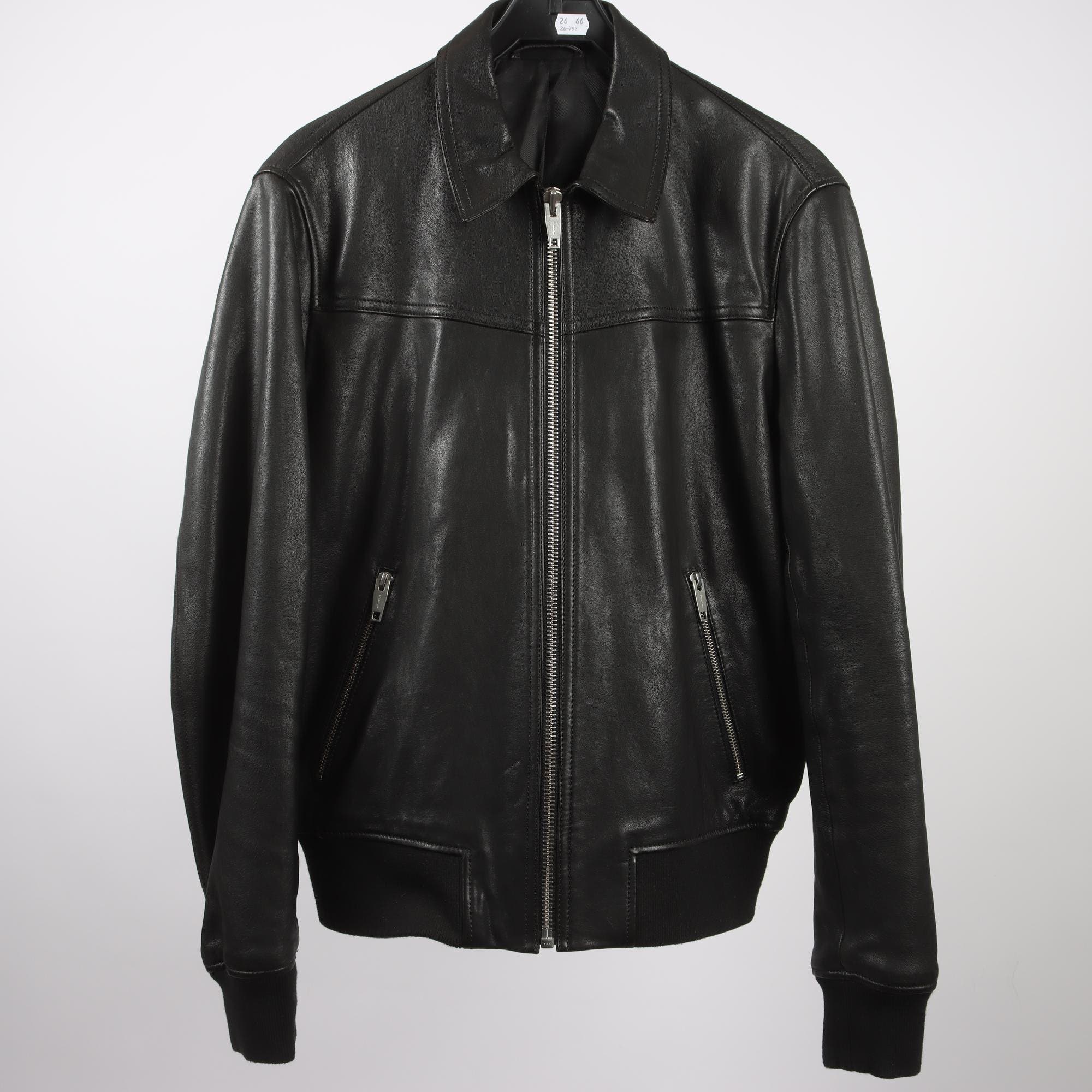 Skinnjacka, The Kooples, 100% lammskinn, stl. M