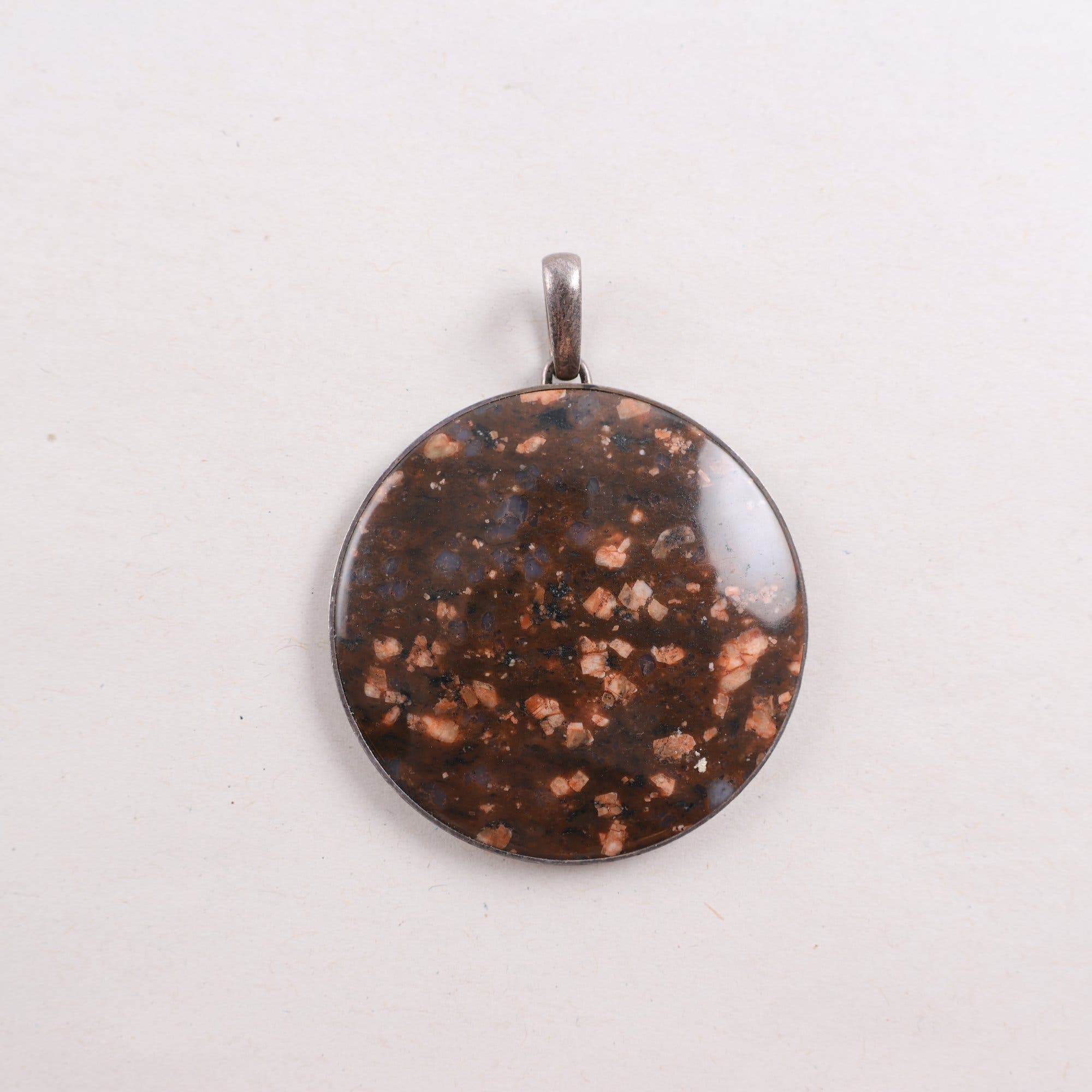 Hänge, silver, porfyr, Stenlya Bengtsson, brv: 22,7 g