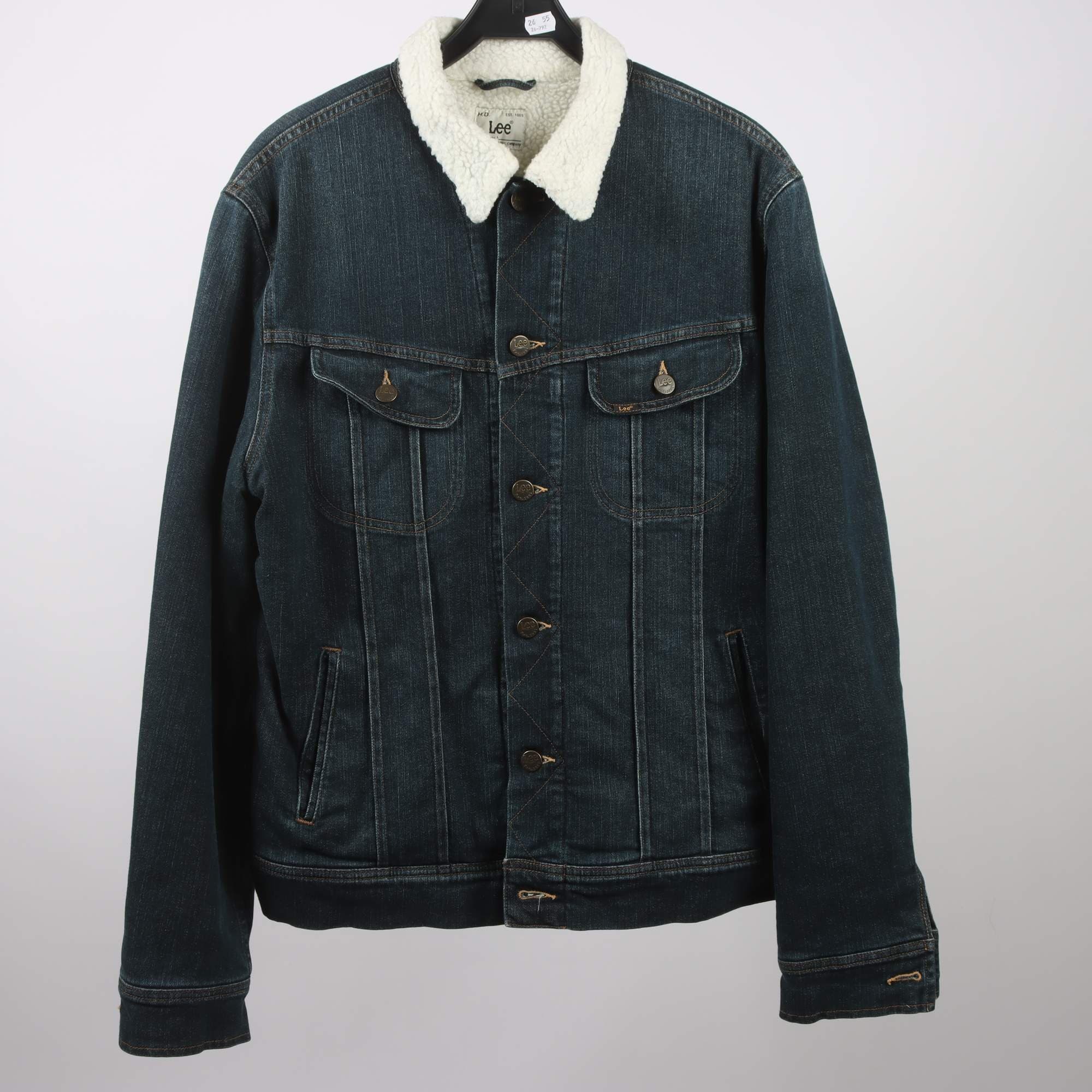 Fodrad jeansjacka, Lee, stl. L