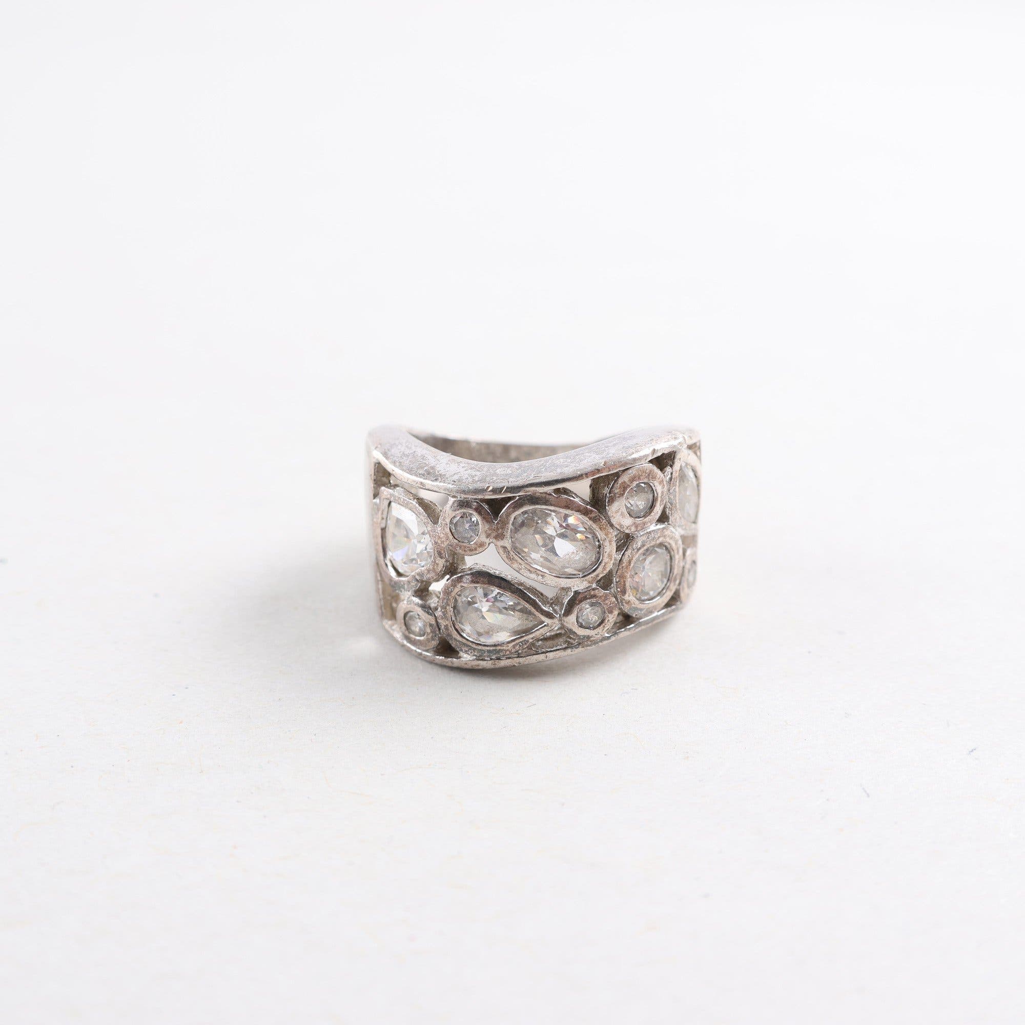 Ring, silver 925, stenar, brv: 9,0 g