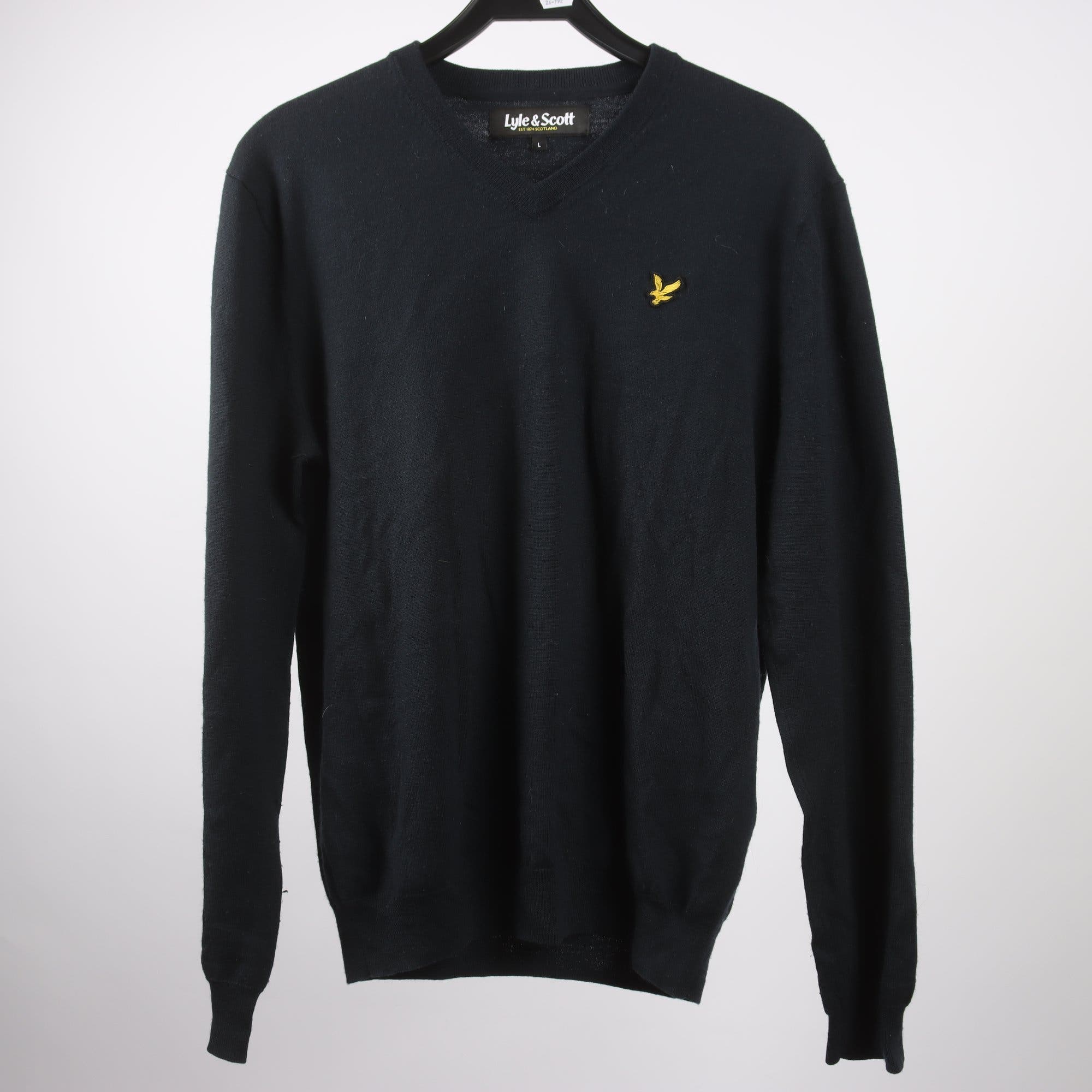 Stickad tröja, Lyle & Scott, stl. L