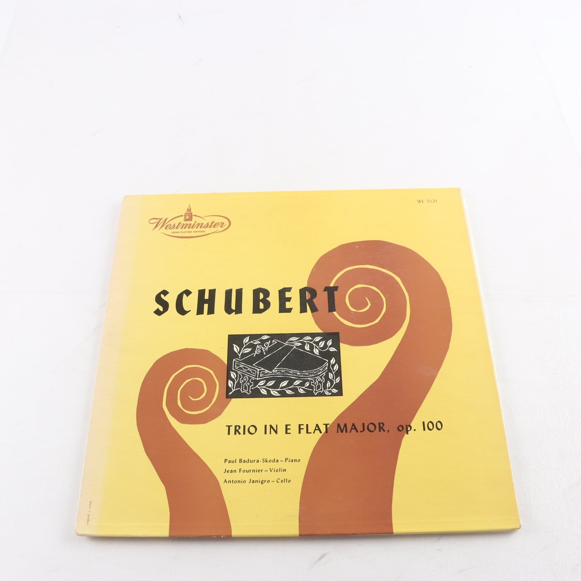 LP Schubert, Trio In E Flat Major, OP. 100