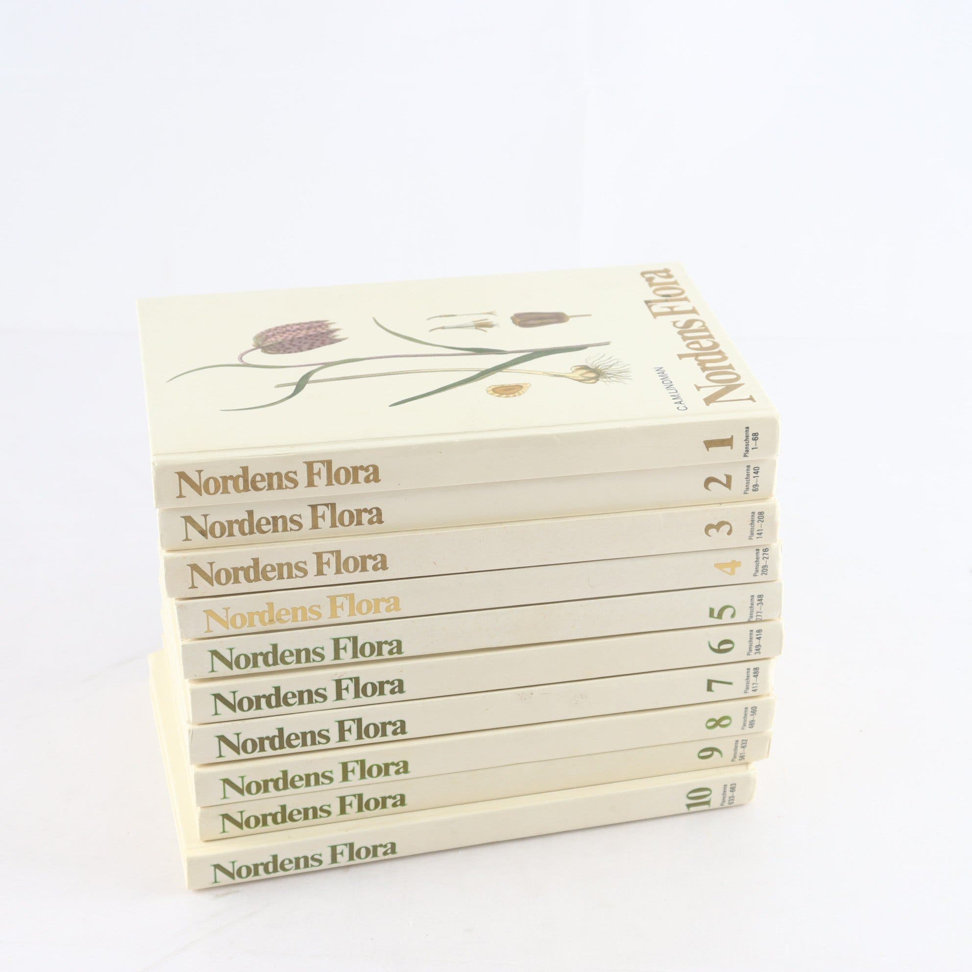 Nordens flora, C.A.M. Lindman, del 1-10. Samfraktas ej.