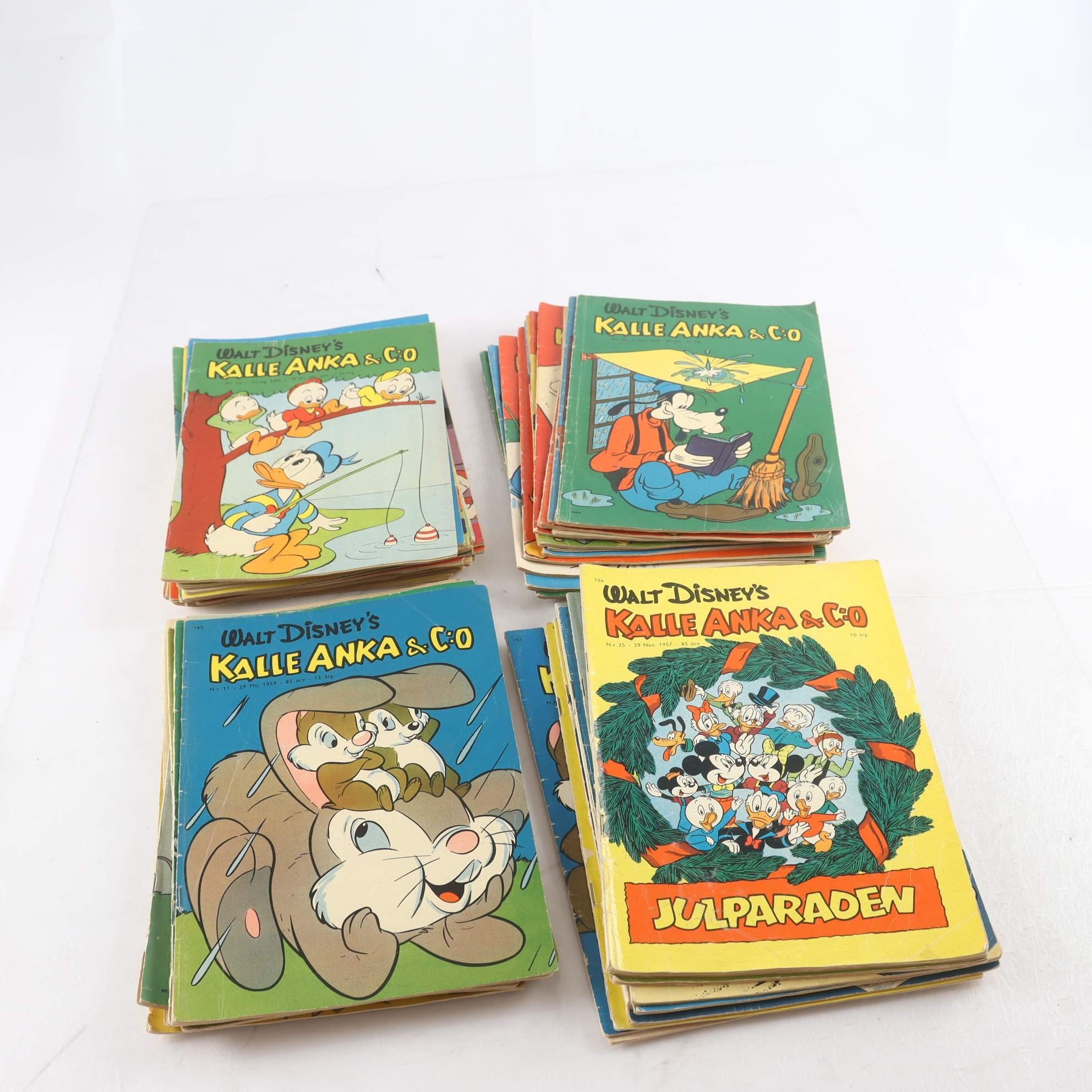 Kalle Anka & C:o, paket med 49 nummer från åren 1957-1962
