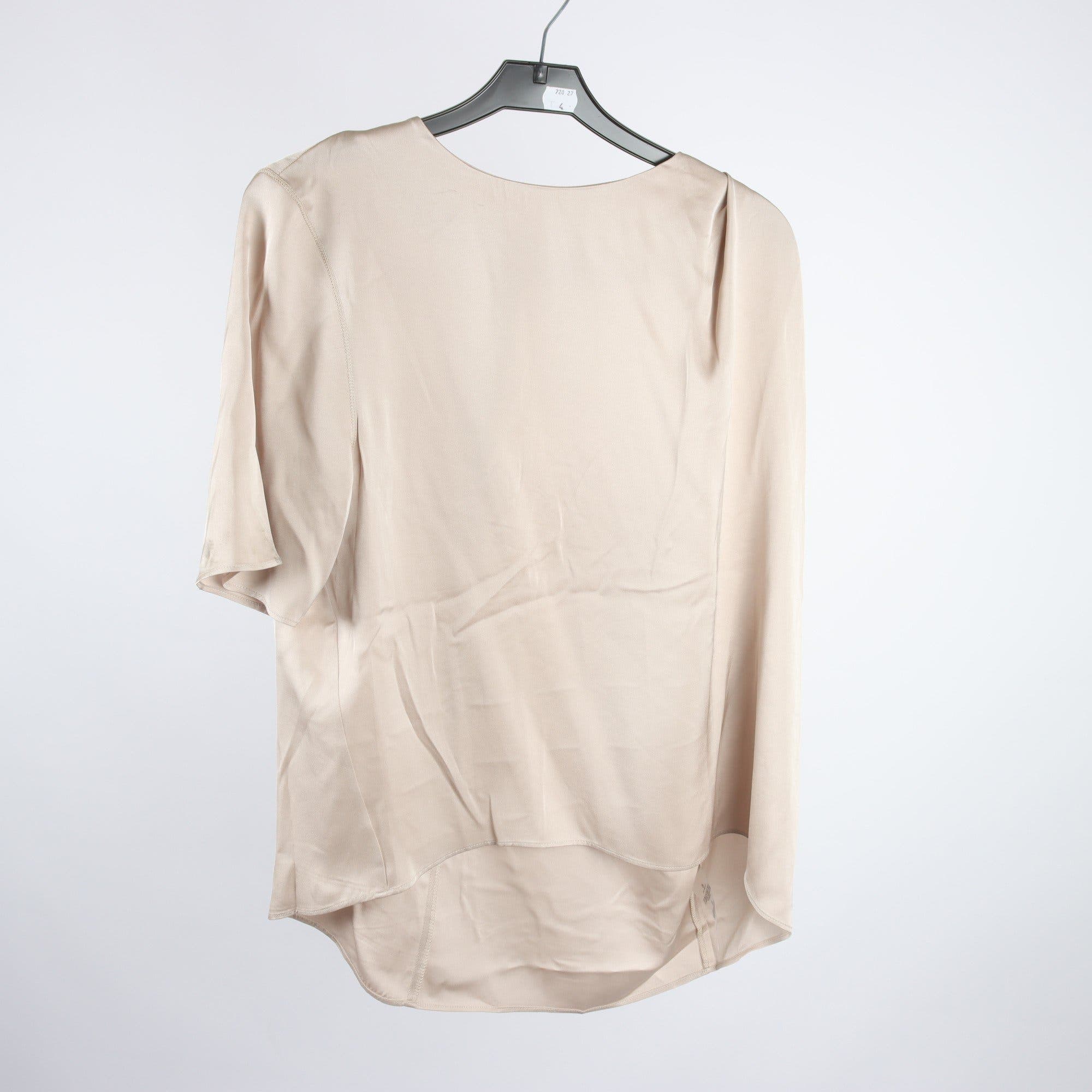 Blus, Ahlvar Gallery, beige, 93% silke, stl. M
