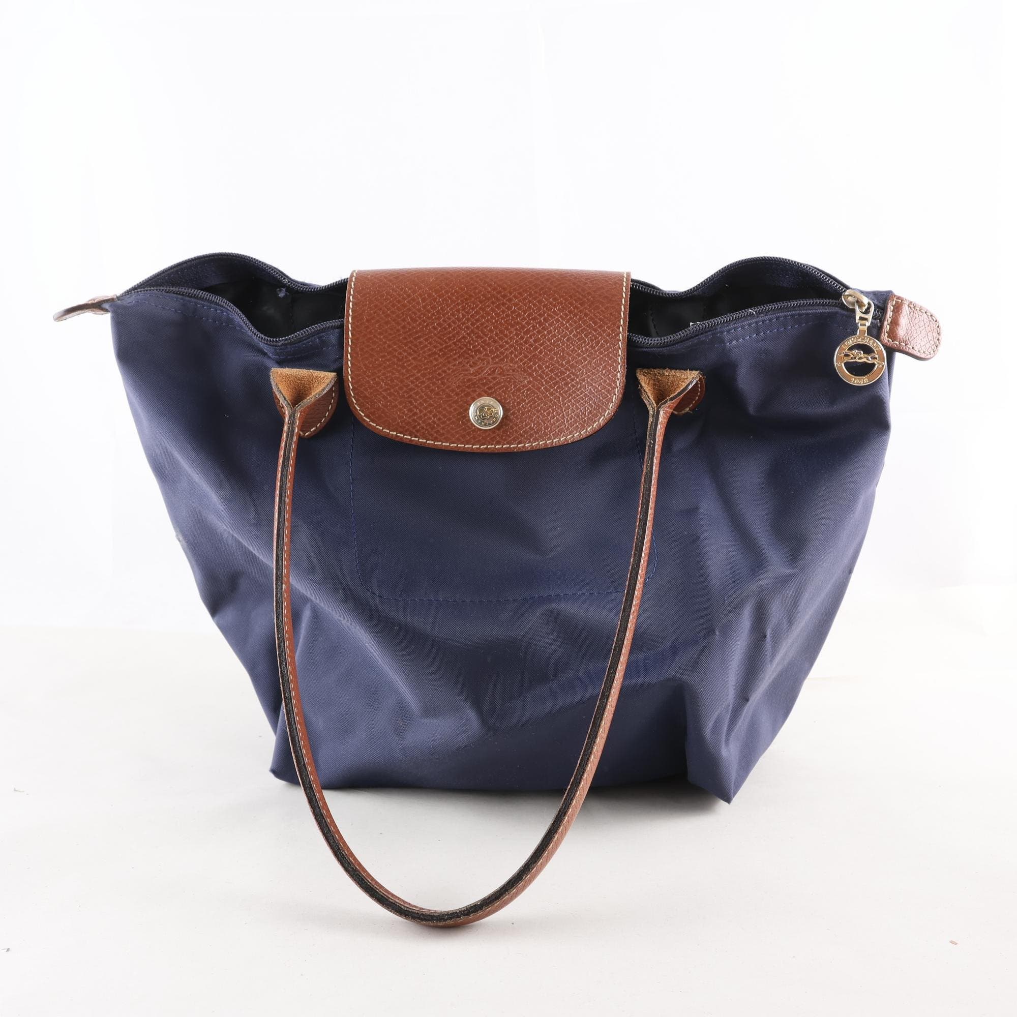 Väska, Longchamp, blå, mindre.