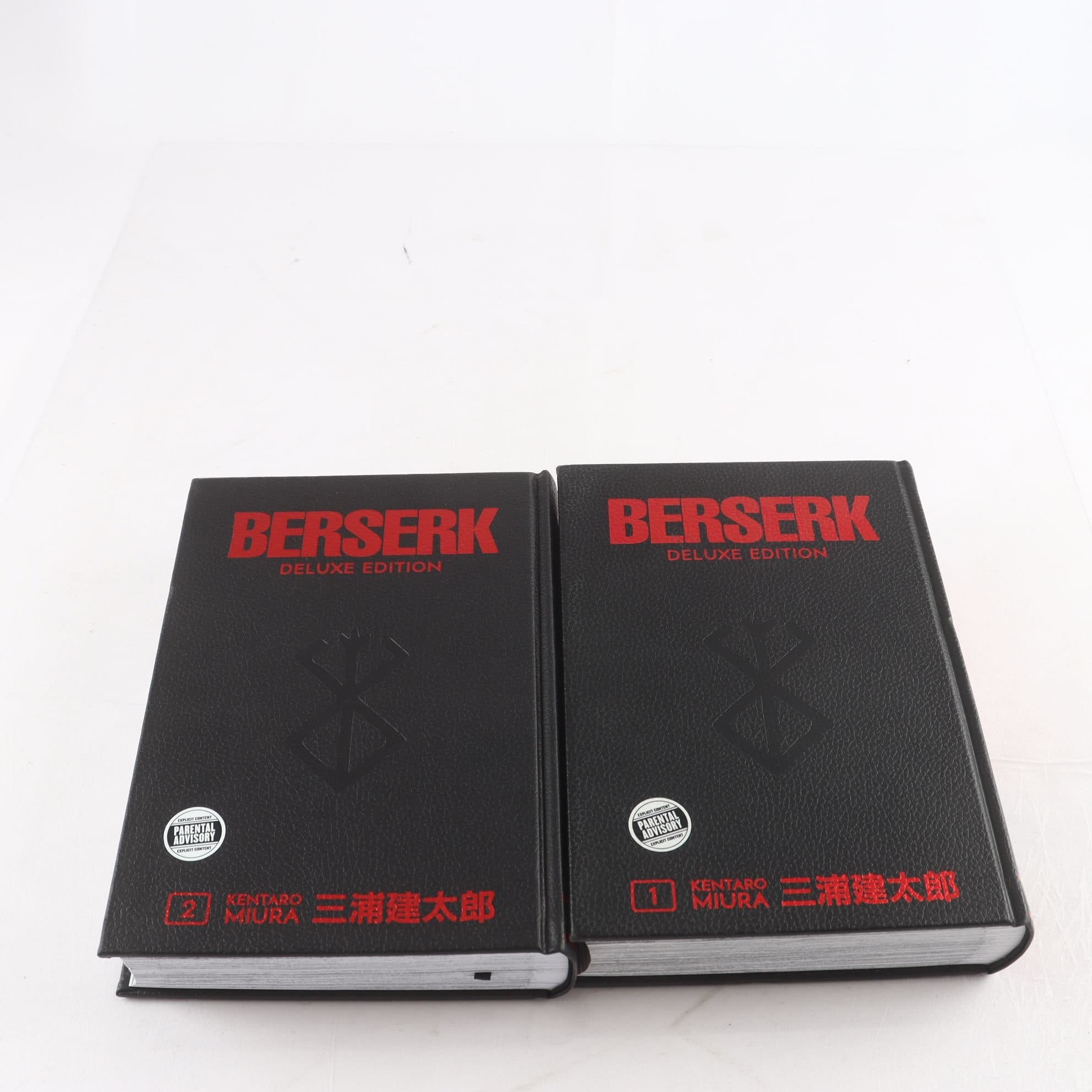 Berserk Deluxe Edition, Kentaro Miura, volym 1 & 2. Samfraktas ej.