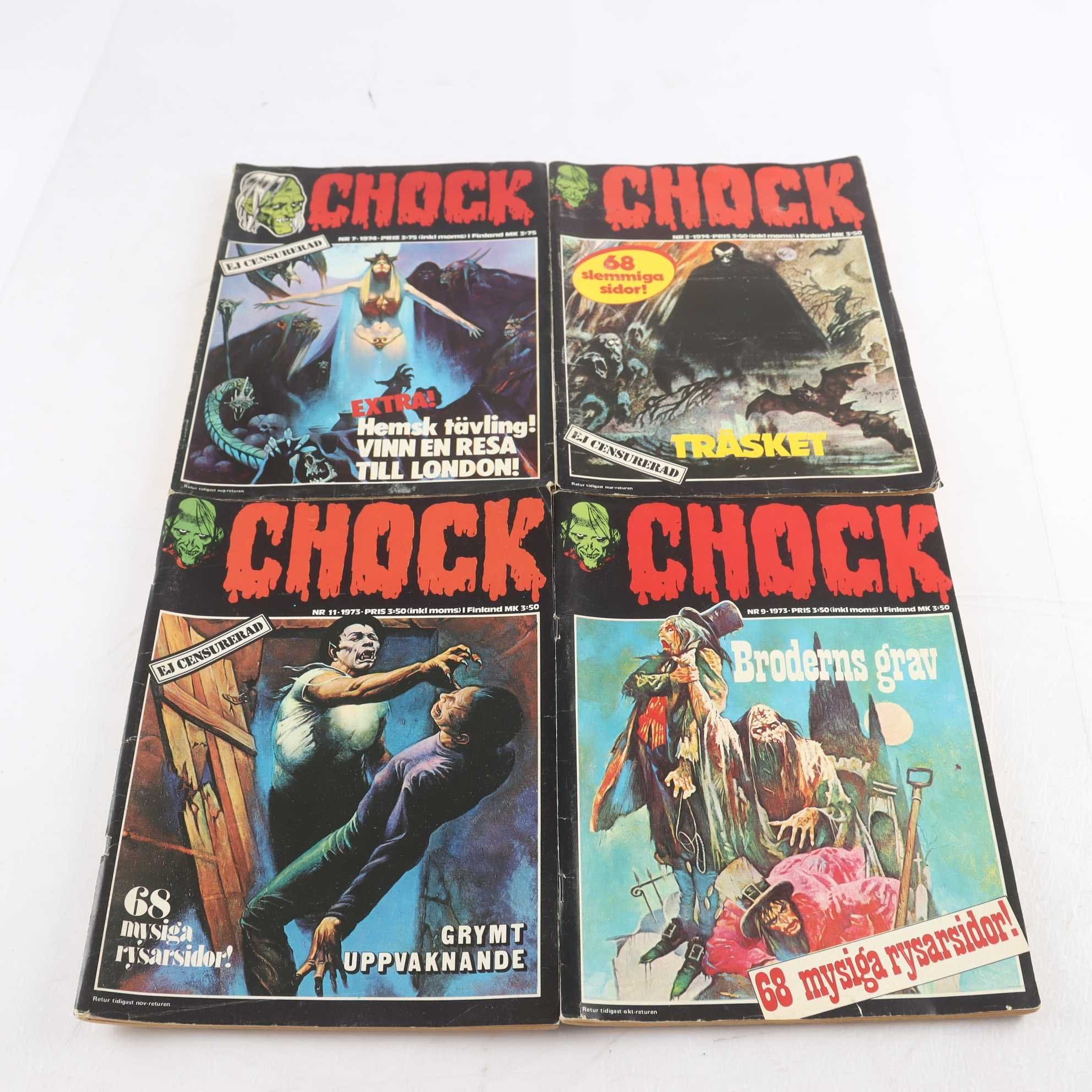 CHOCK, 4 nummer från 1973-1974