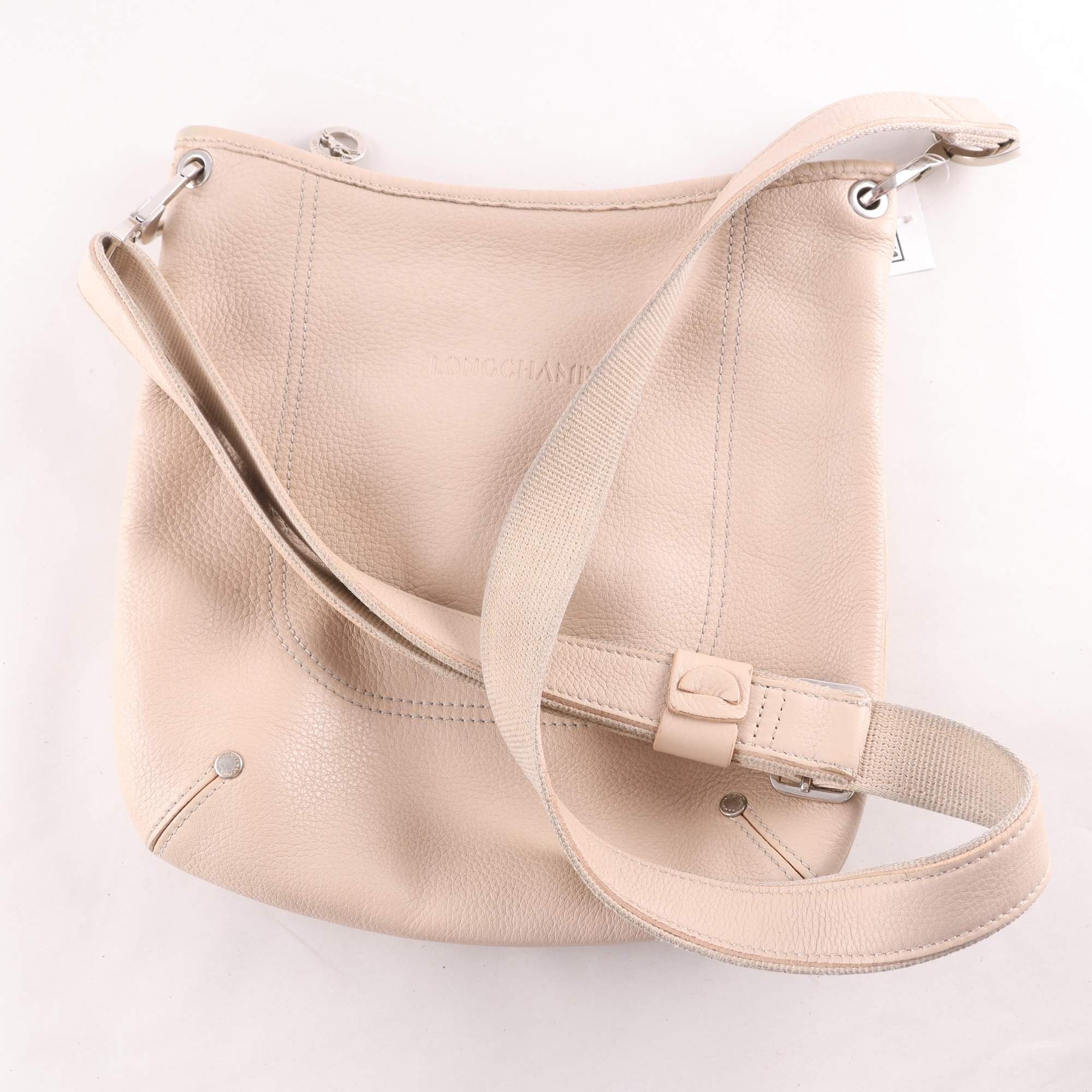 Axelremsväska, Longchamp, sand