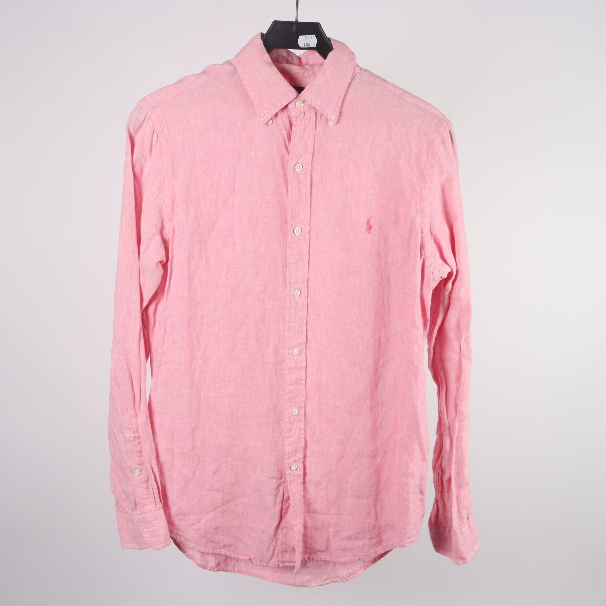 Skjorta, Ralph Lauren, rosa, 100% linne, stl. S