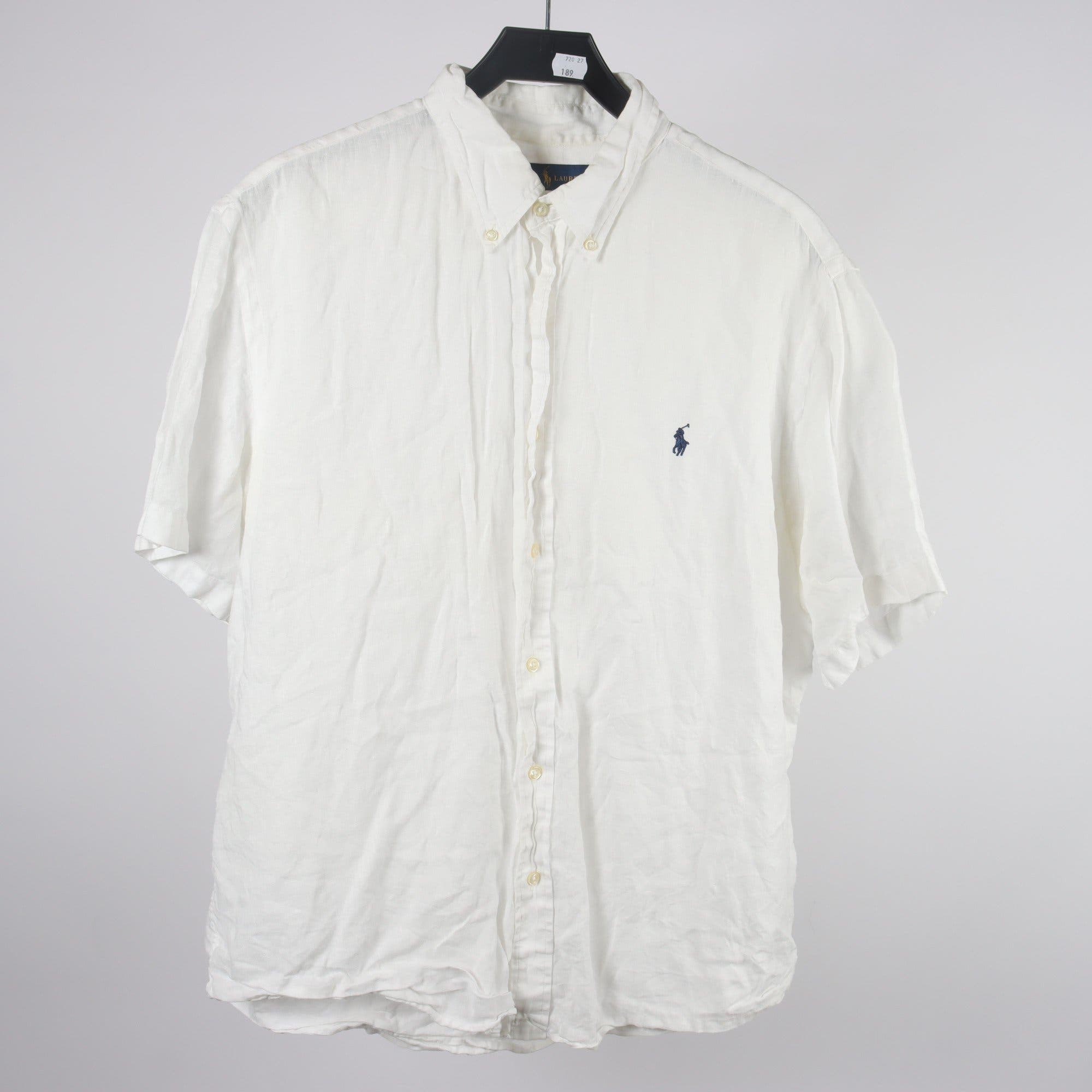Skjorta, Ralph Lauren, vit, 100% linne, stl. XL