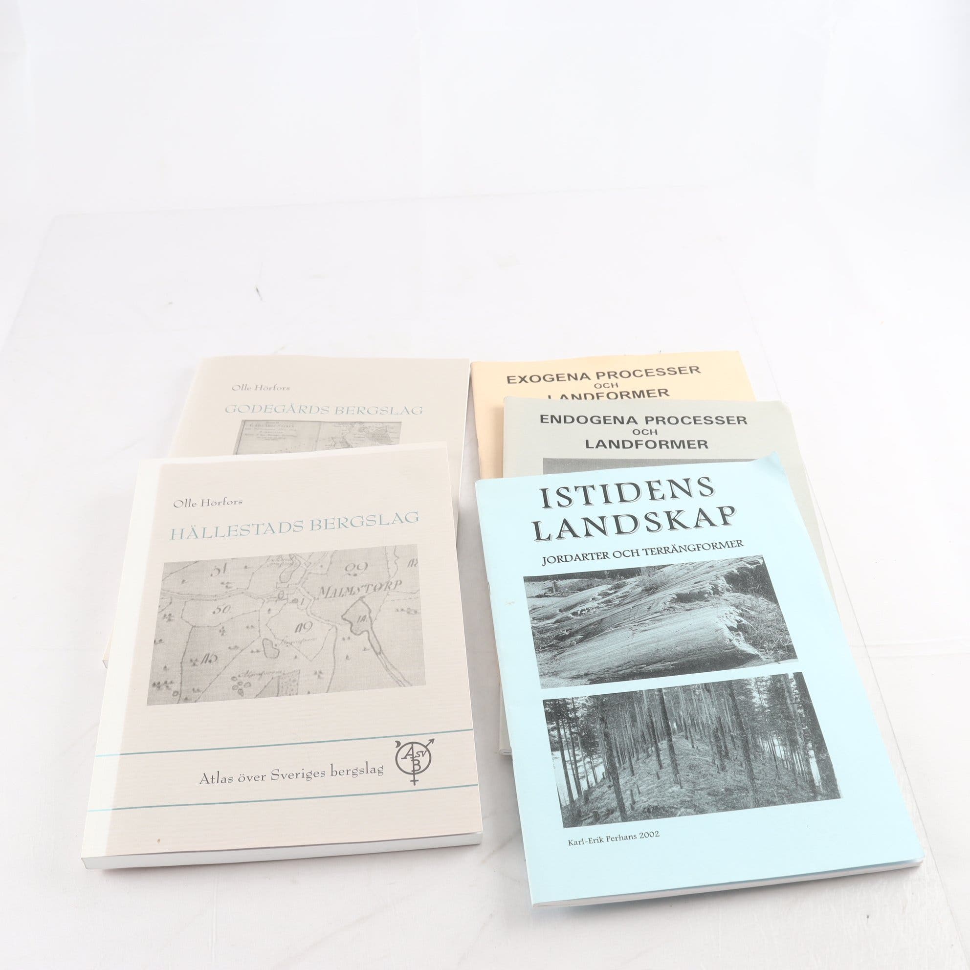 Geologi, bokpaket med 5 häften och kompendier