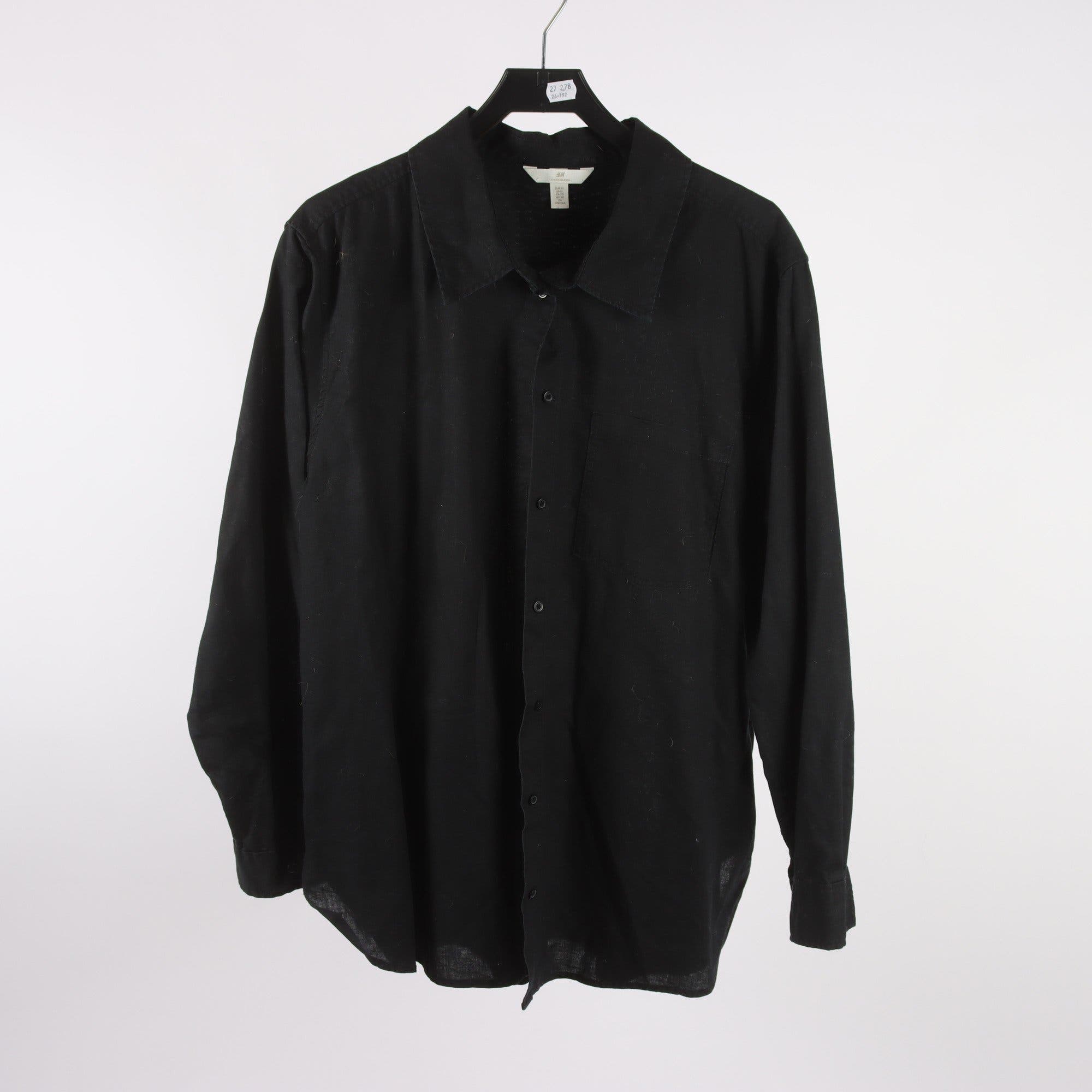 Skjorta, H&M, linblandning, stl. XL