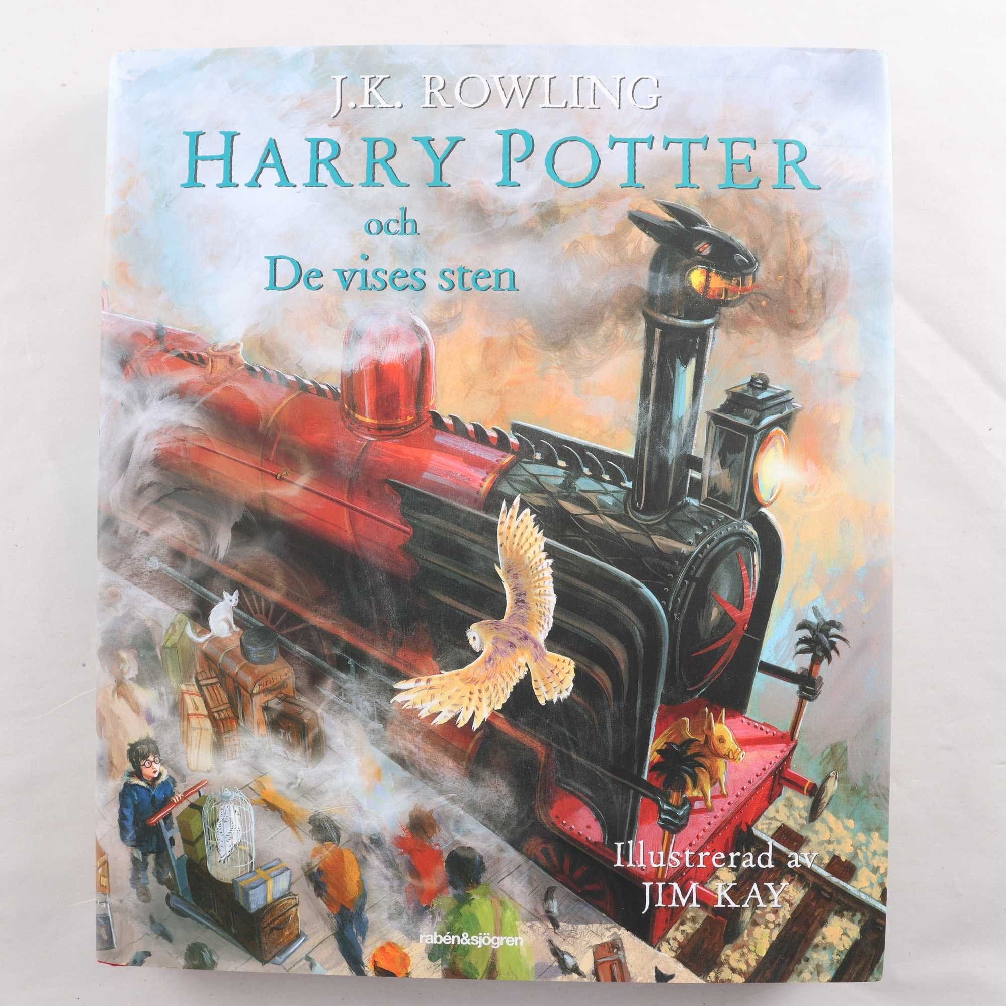 Harry Potter och de vises sten J.K Rowling, illustrerad utgåva.
