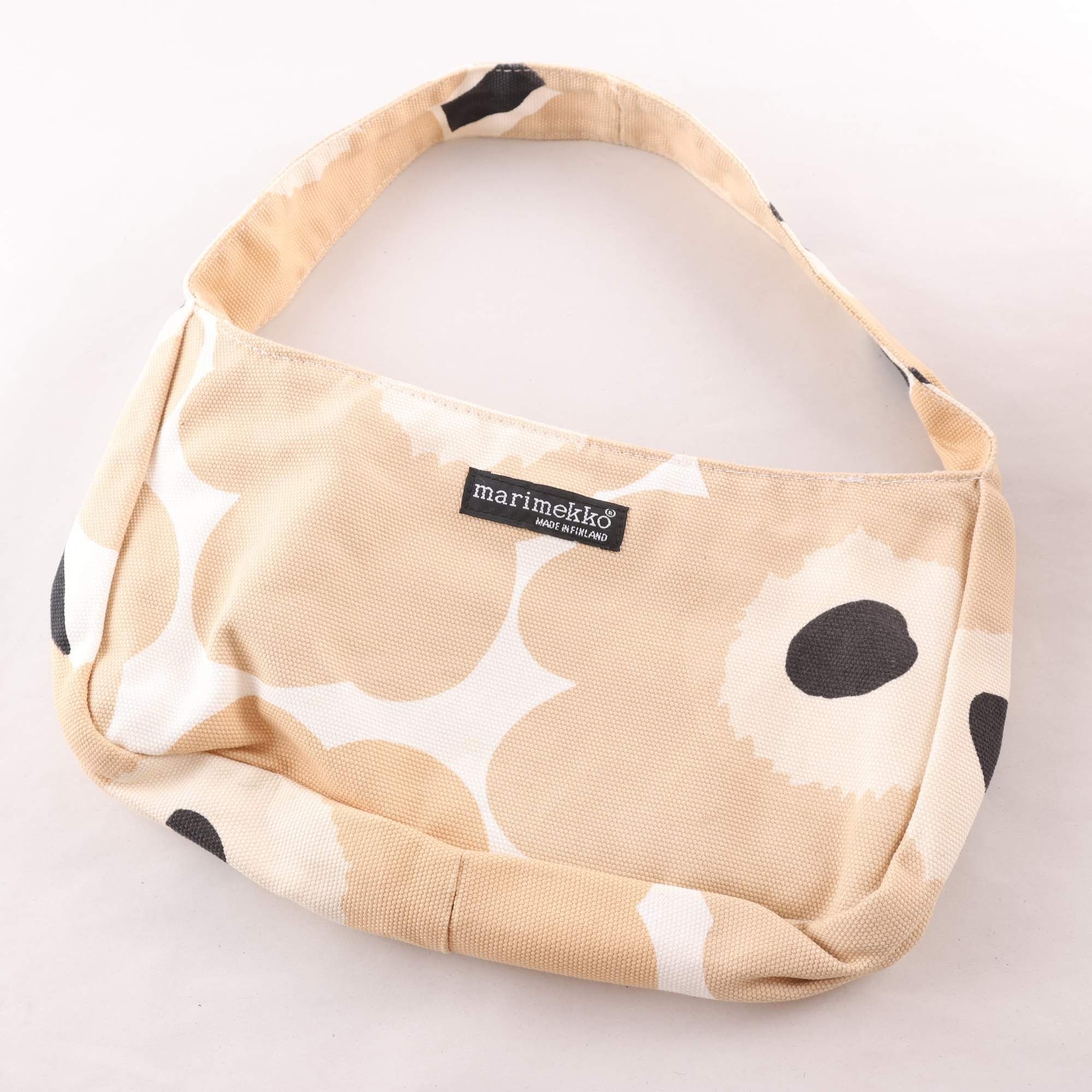 Väska, Marimekko, vit, beige.