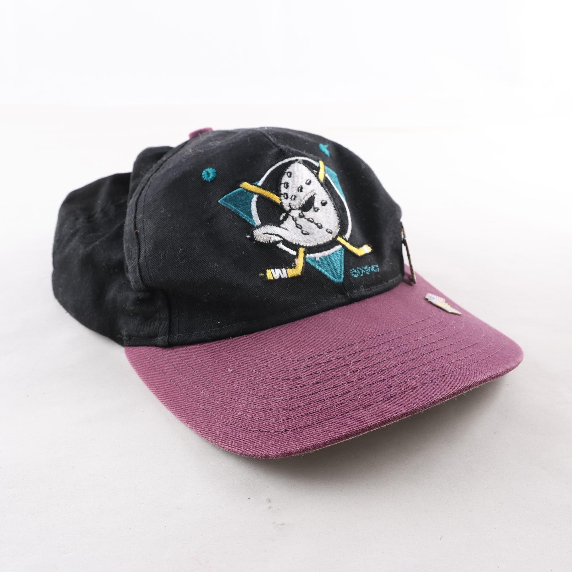 Keps, NHL, Mighty Ducks, svart, lila.