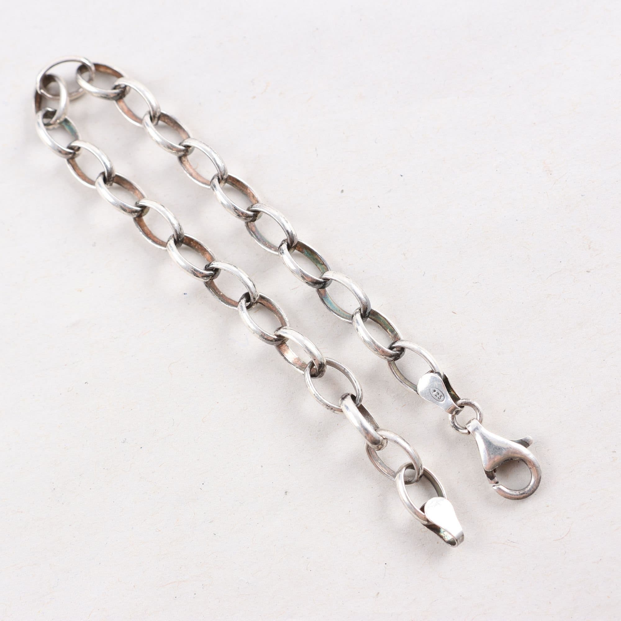 Armband, länk, silver 925, vikt: 8.9g