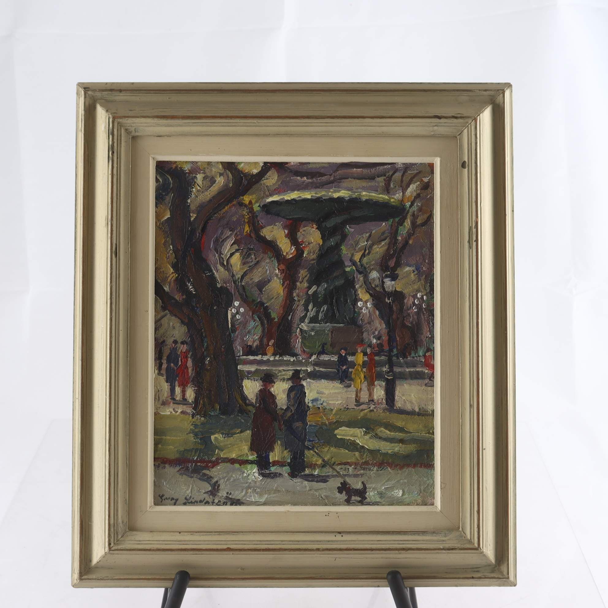 Olja på pannå, Georg Lindström, (1912-2006). Samfraktas ej.