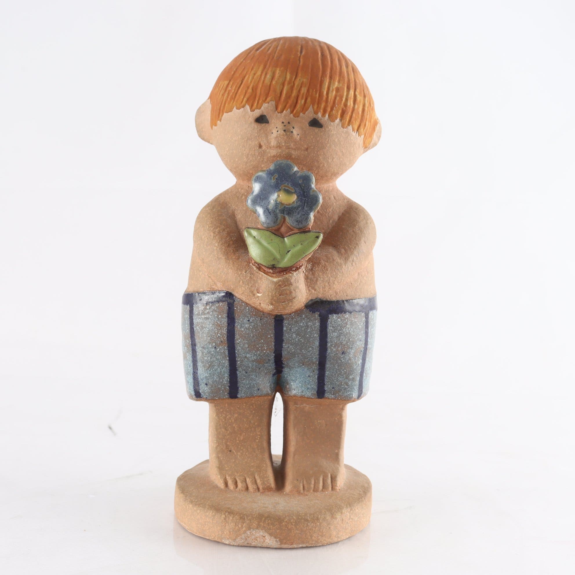 Figurin, keramik, ”Adam II”, Lisa Larson, Gustavsberg