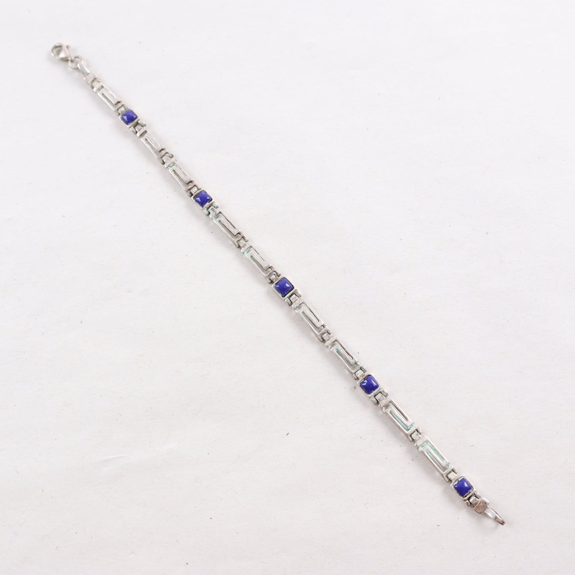 Armband, silver, emalj, brv: 7.4g