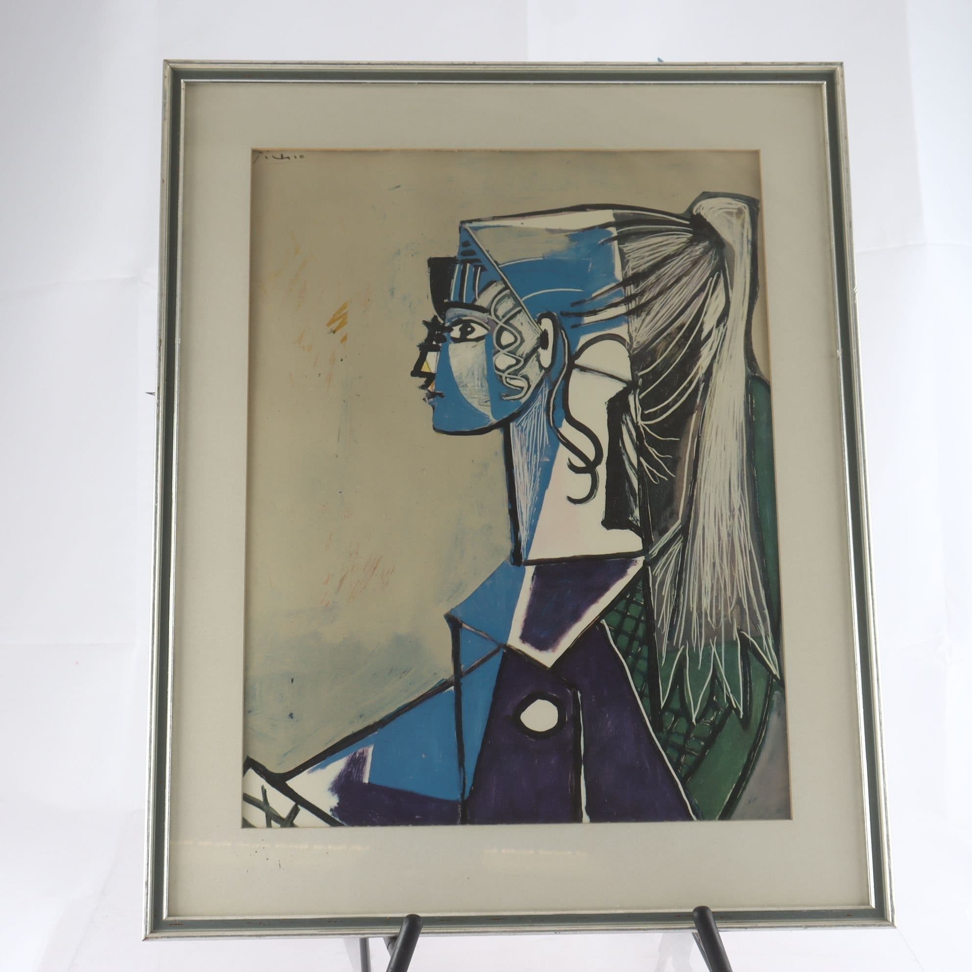 Offsettryck, Sylvette XIII, Pablo Picasso, efter, 1954. Endast avhämtning.