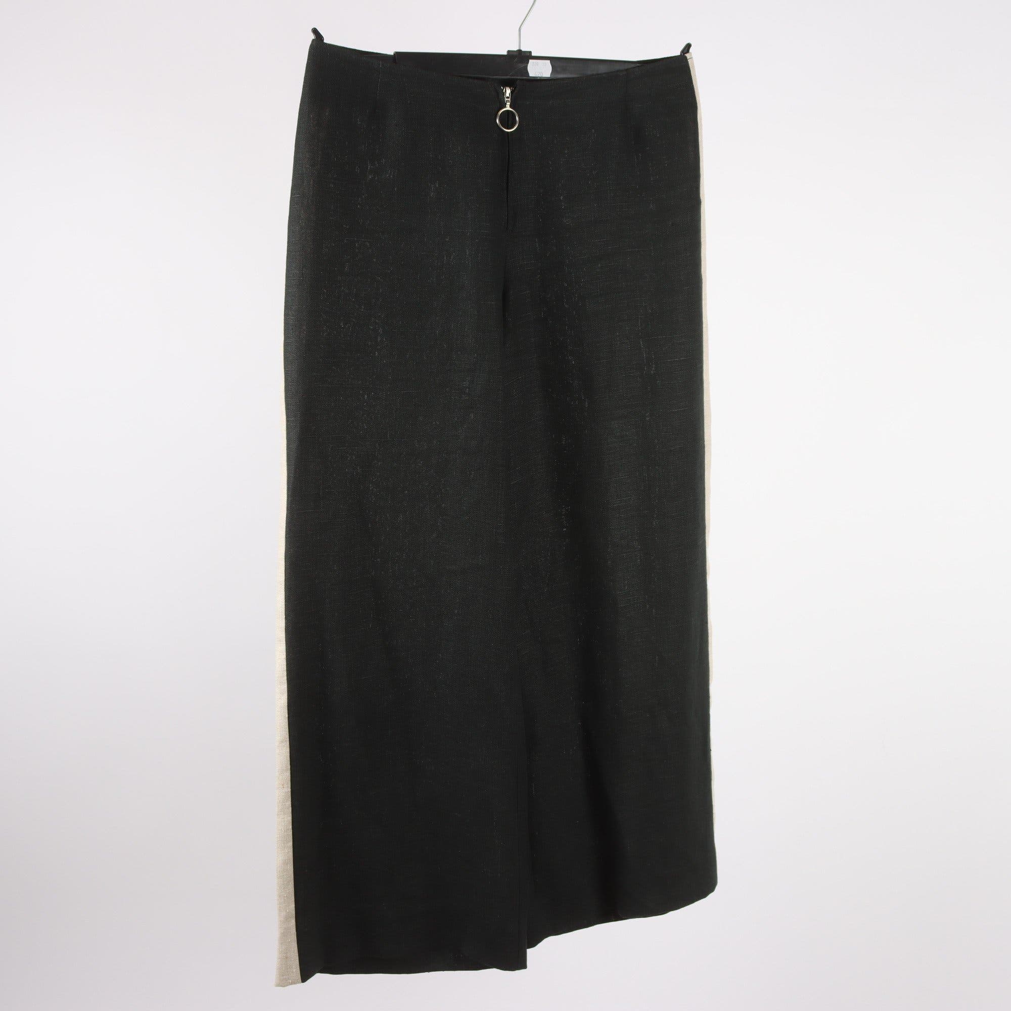 Byxorm K.U.S, svart, 100% lin, stl. 38.