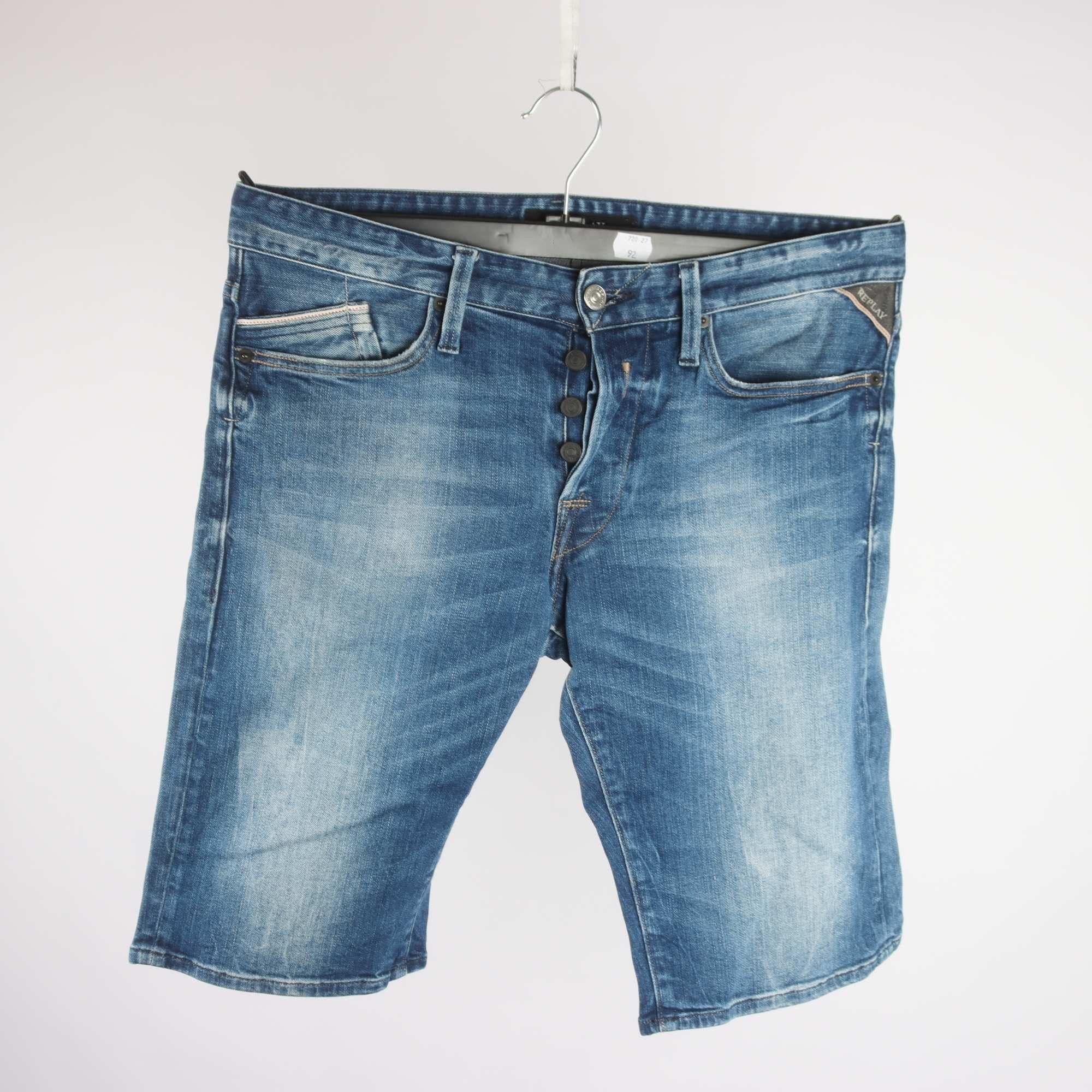 Jeansshorts, Replay, blå, stl. W31
