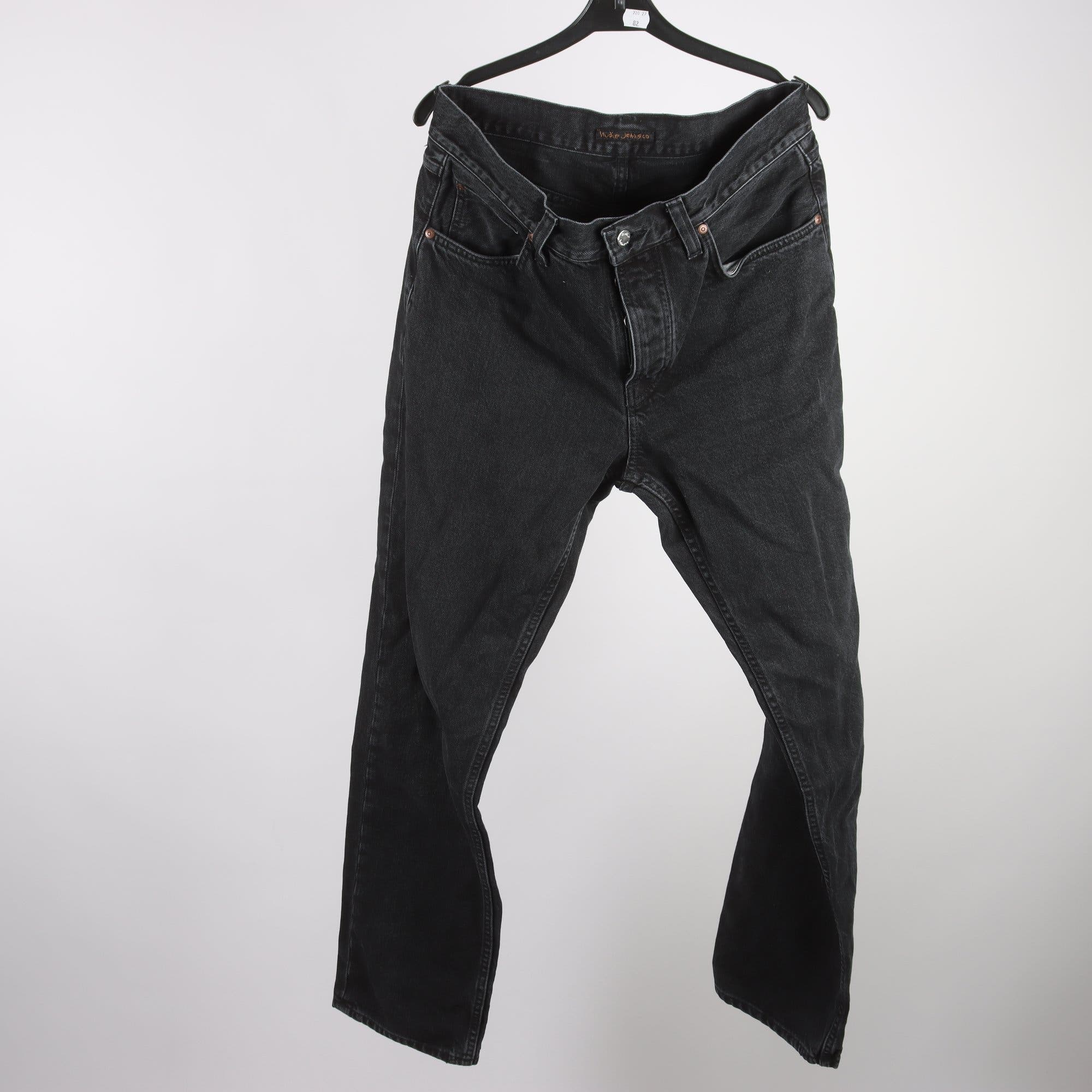 Jeans, Nudie, svart, stl. W32 L32