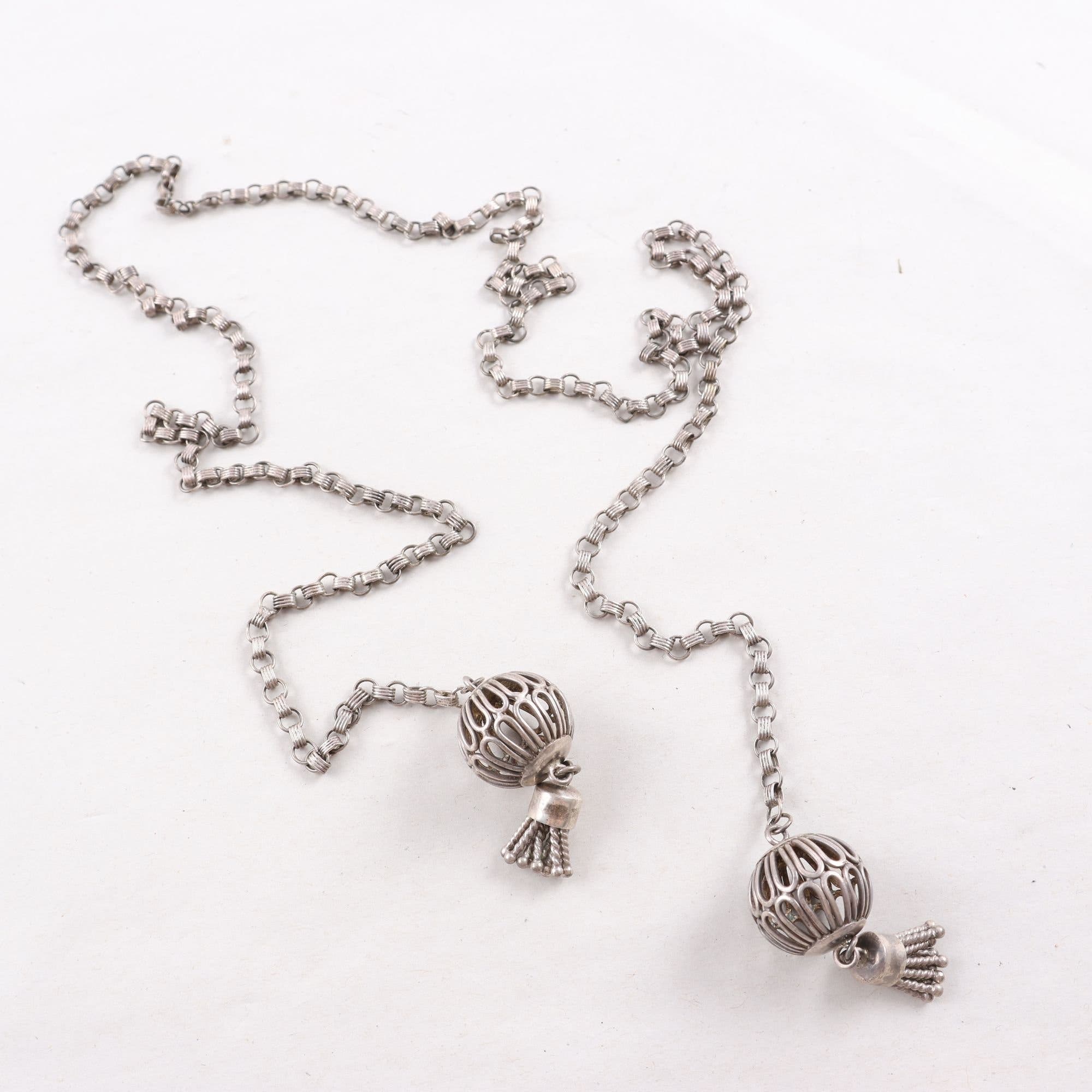 Halsband, silver 925, antikt. Vikt: 40.7g