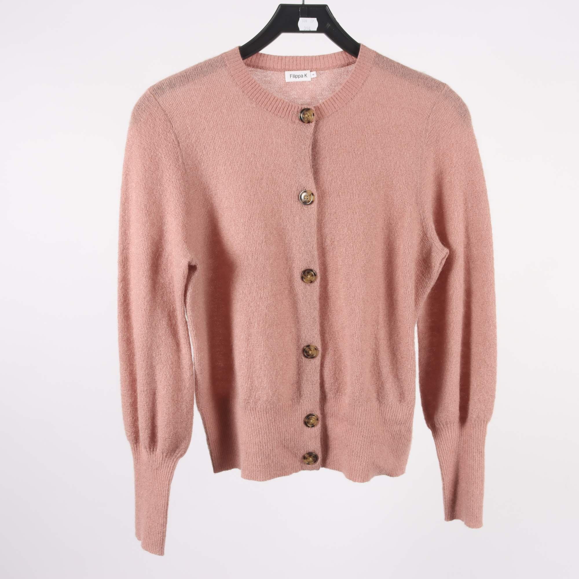 Kofta, Filippa K, laxrosa, ull, mohair, stl. M.