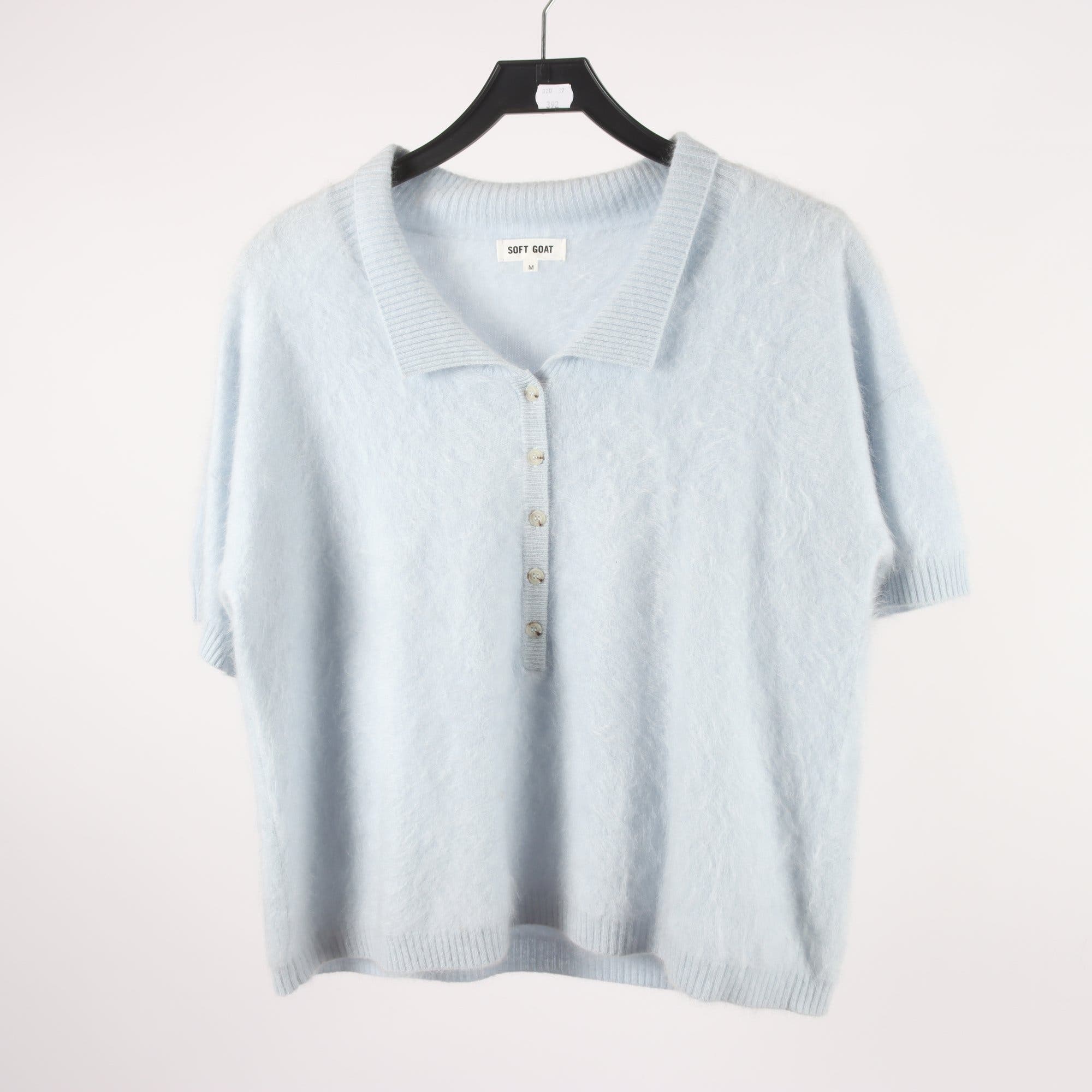 Kofta, Soft Goat, blå, 100% cashmere, stl. M.