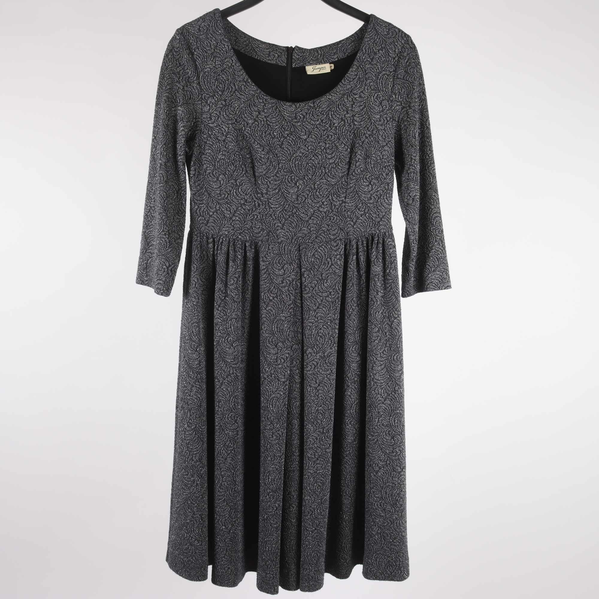 Klänning, Jumperfabriken, blå, silver, stl. M.