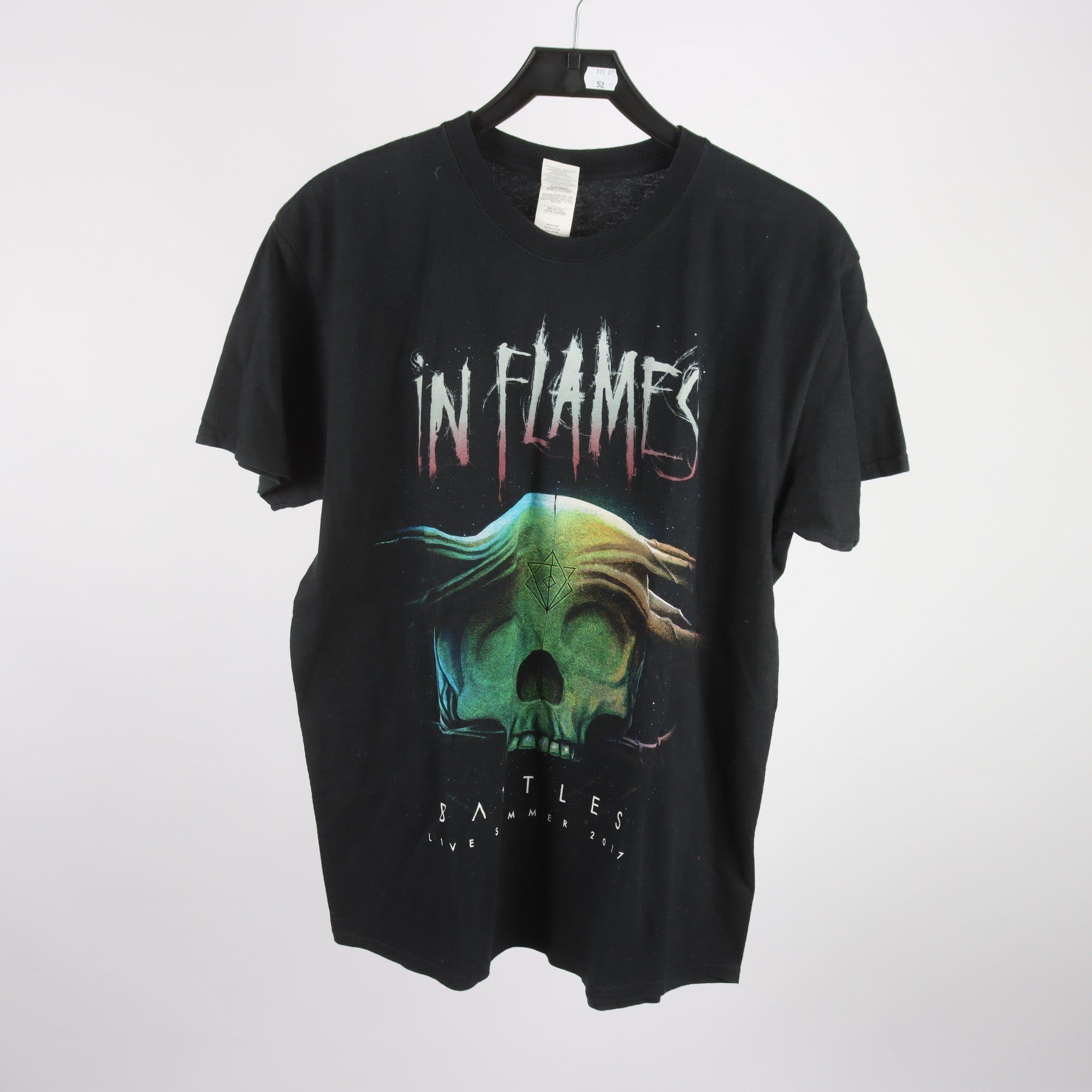 T-shirt, In Flames, svart, stl. L
