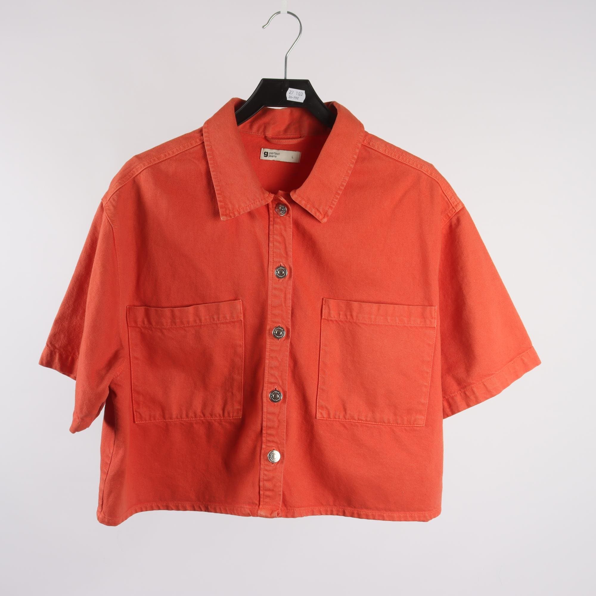 Jeansskjorta, Gina Tricot, stl. L
