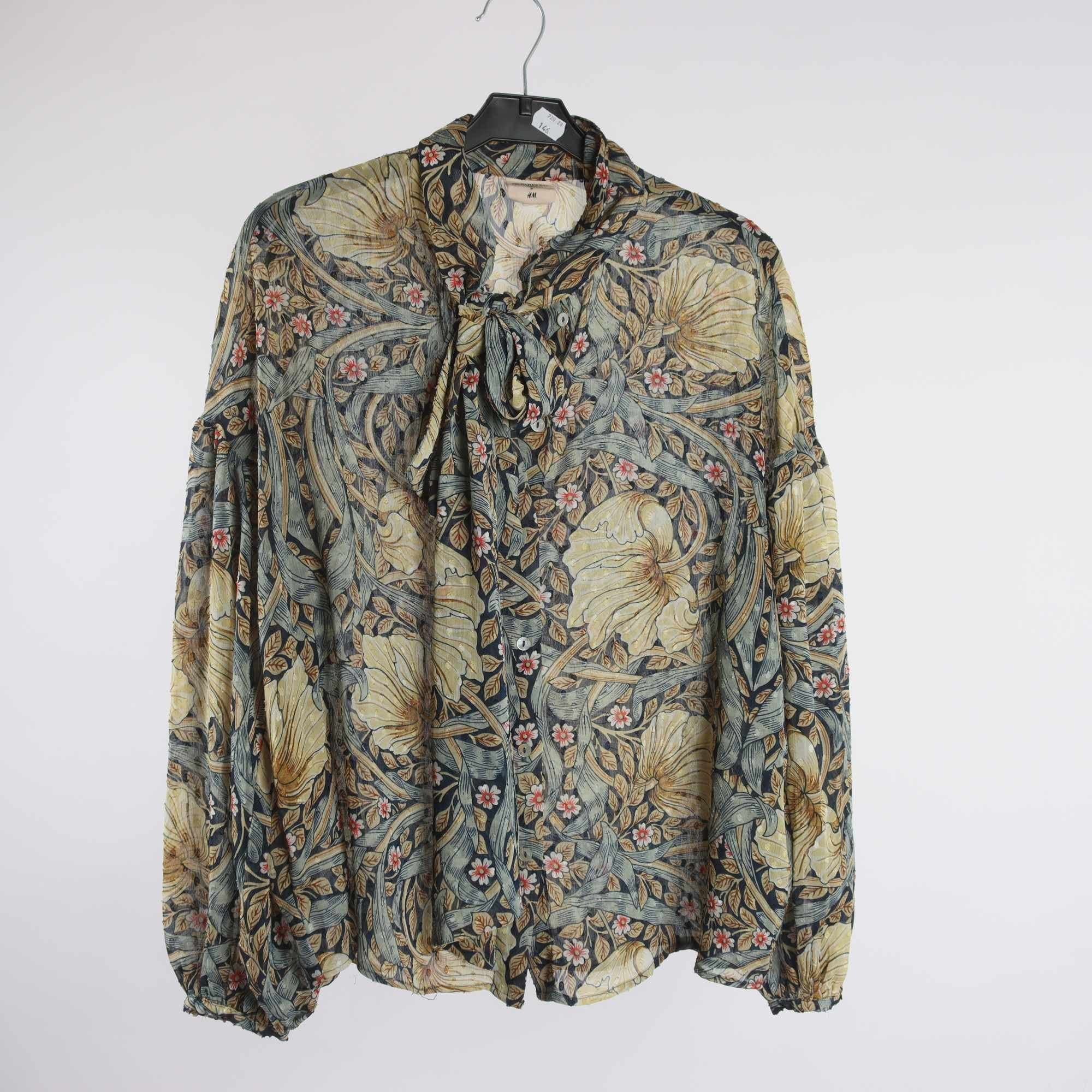 Blus, Morris & Co x H&M, mönstrad, stl. 36