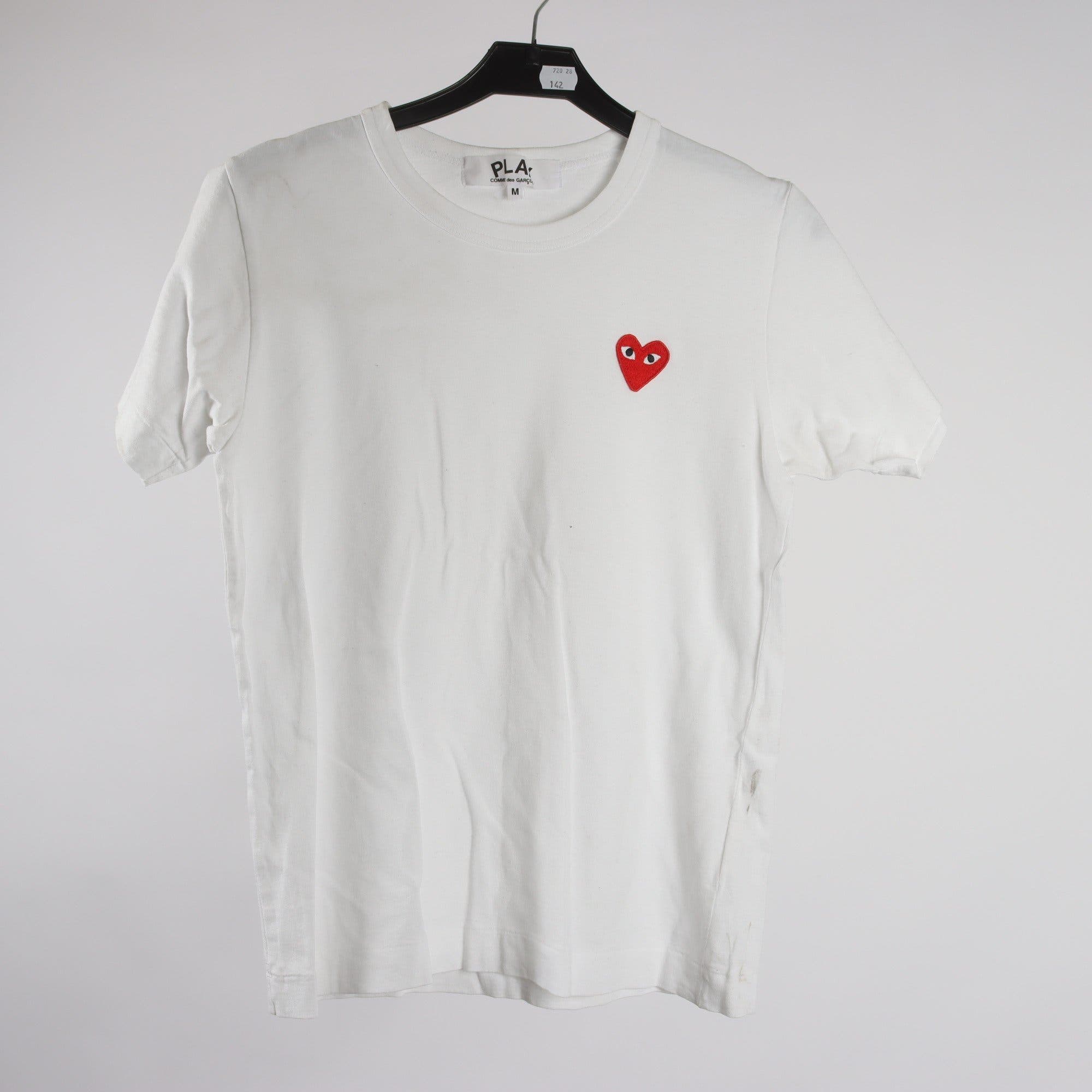 T-shirt, Play Comme des Garcons, vit, stl. M
