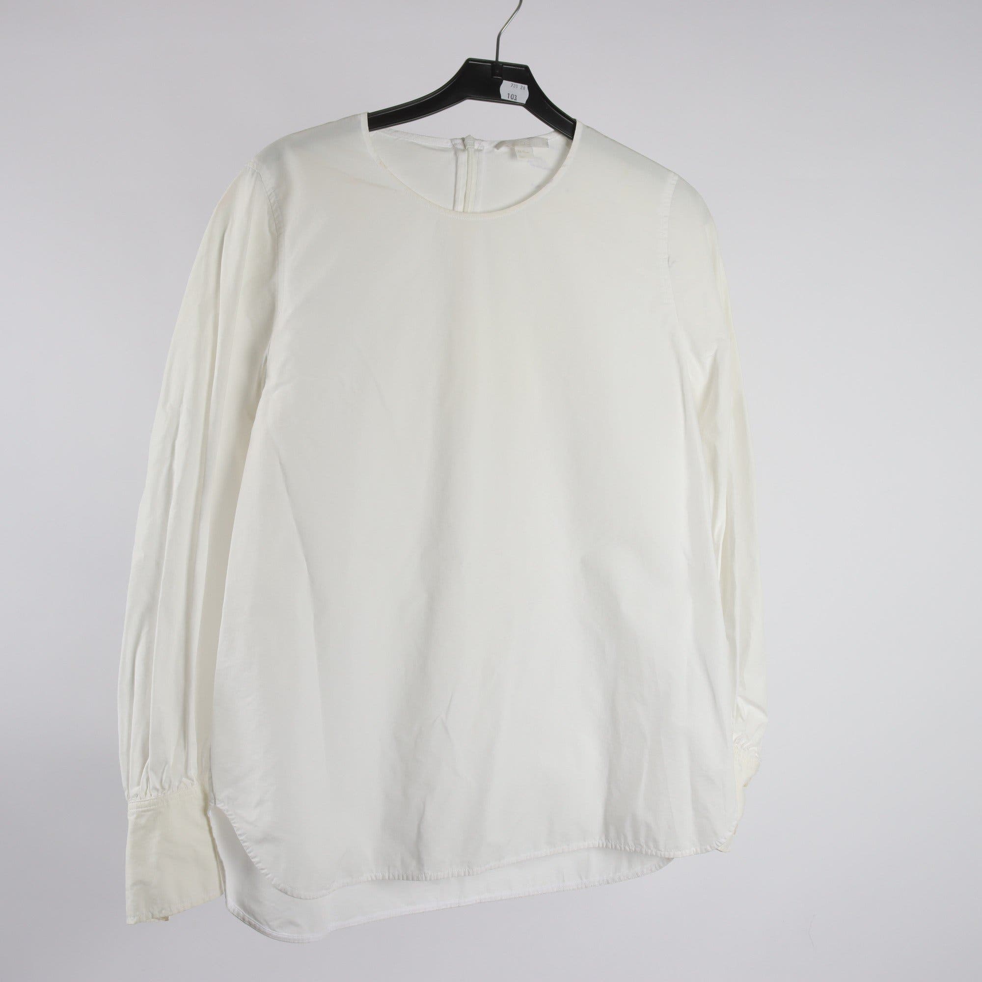 Blus, COS, vit, stl. 38