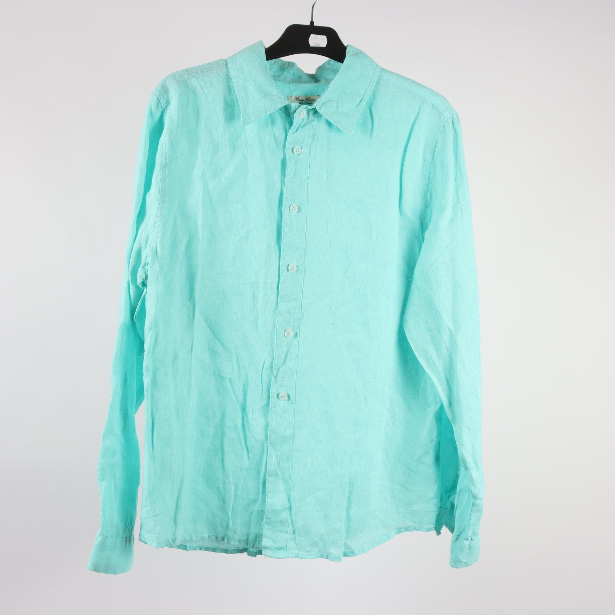 Blus, Puro Lino, turkos, 100% lin, stl. M.