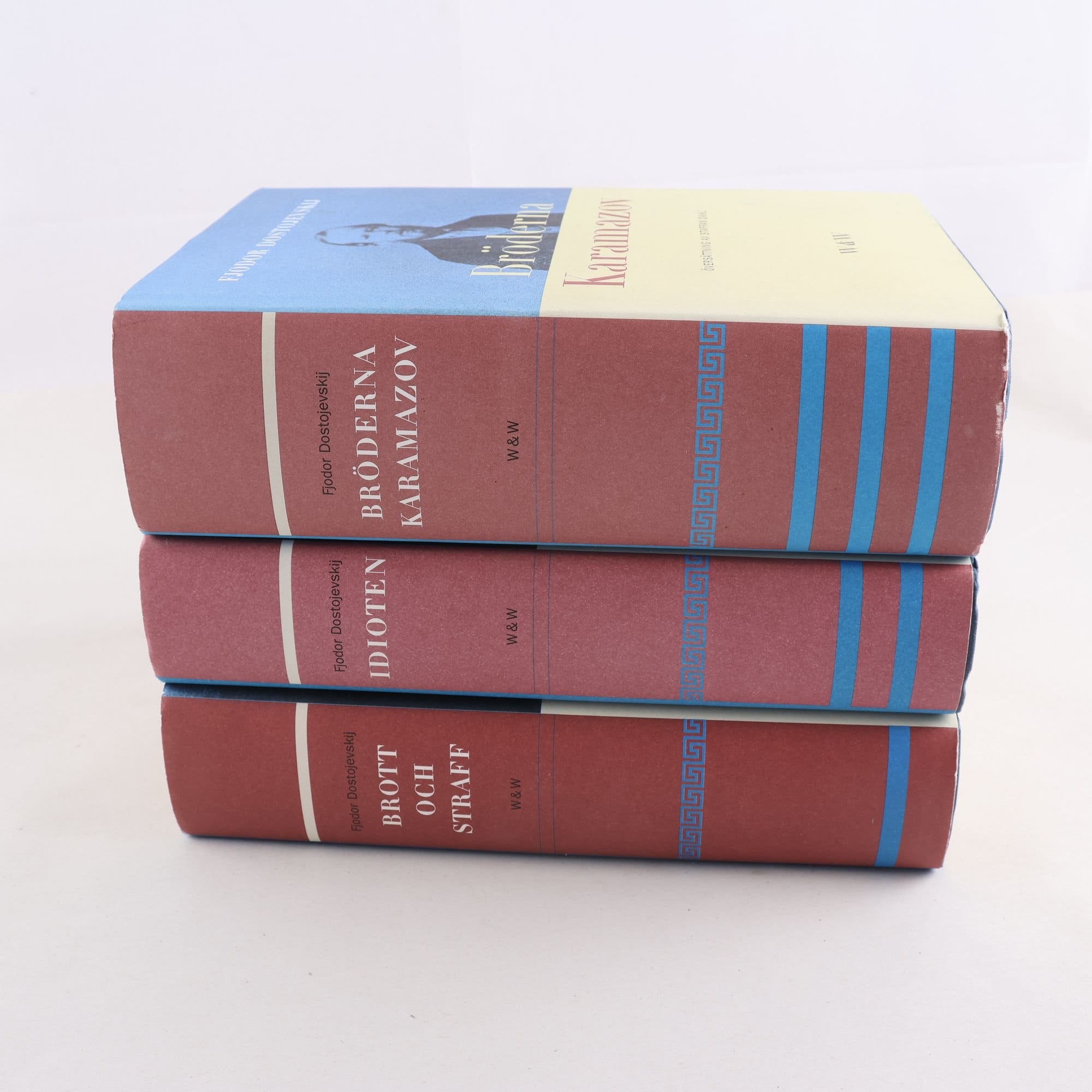 Fjodor Dostojevskij, bokpaket med 3 volymer