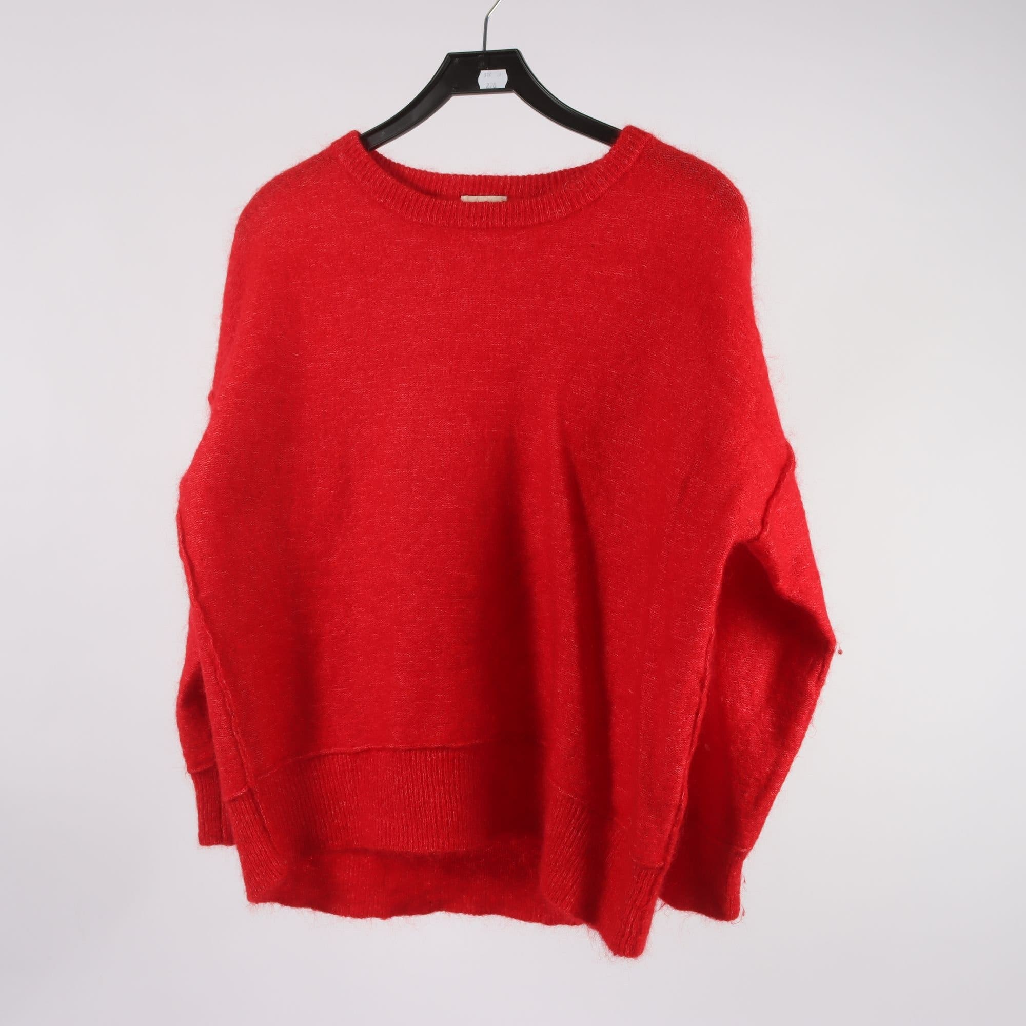 Tröja, By Malene Birger, röd, ull, kid mohair, stl. L.