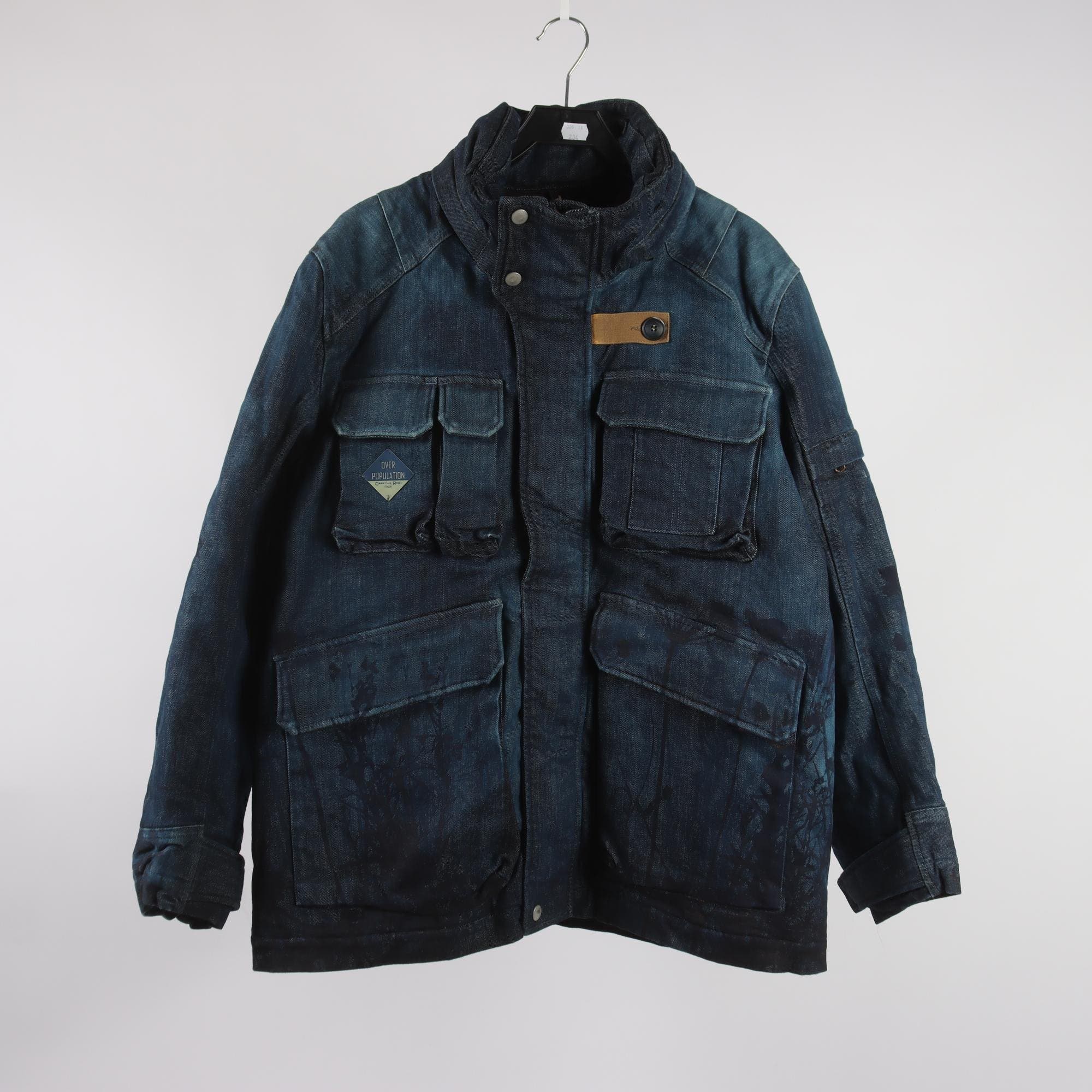 Vinterjacka, Isko, blå, jeans, stl. ca. L.