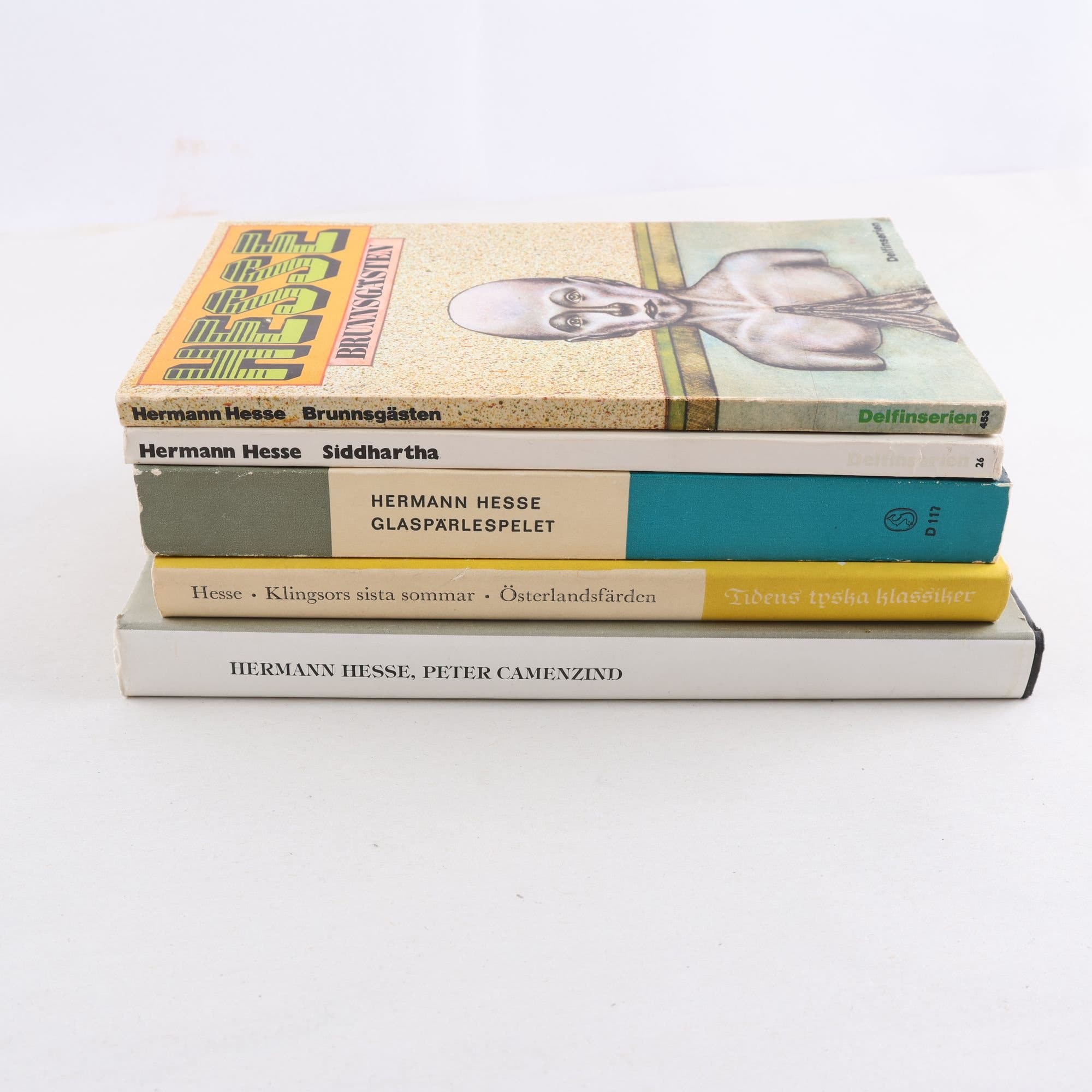 Hermann Hesse, bokpaket med 5 volymer