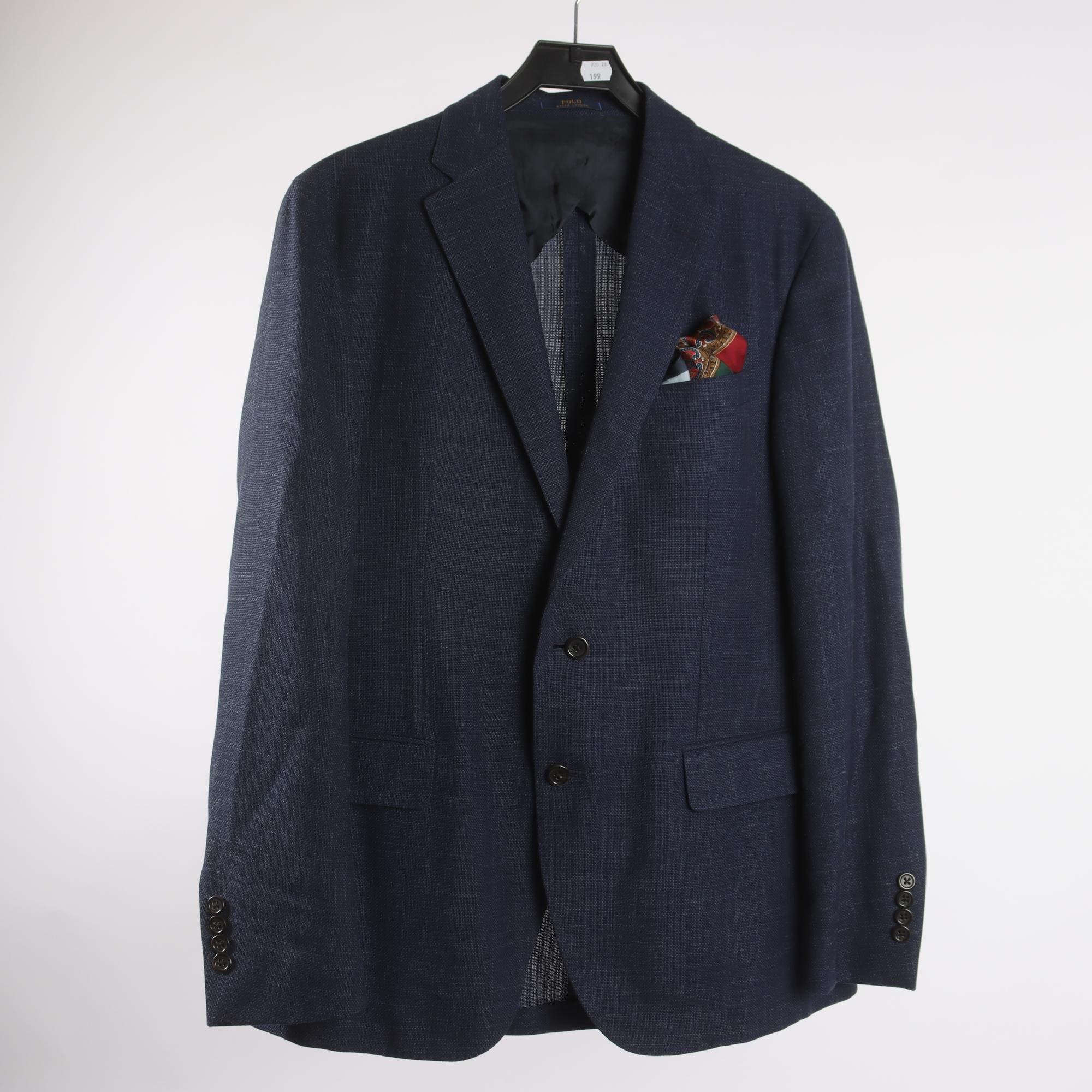 Kavaj, Polo Ralph lauren, blå, stl. US 40R (50)