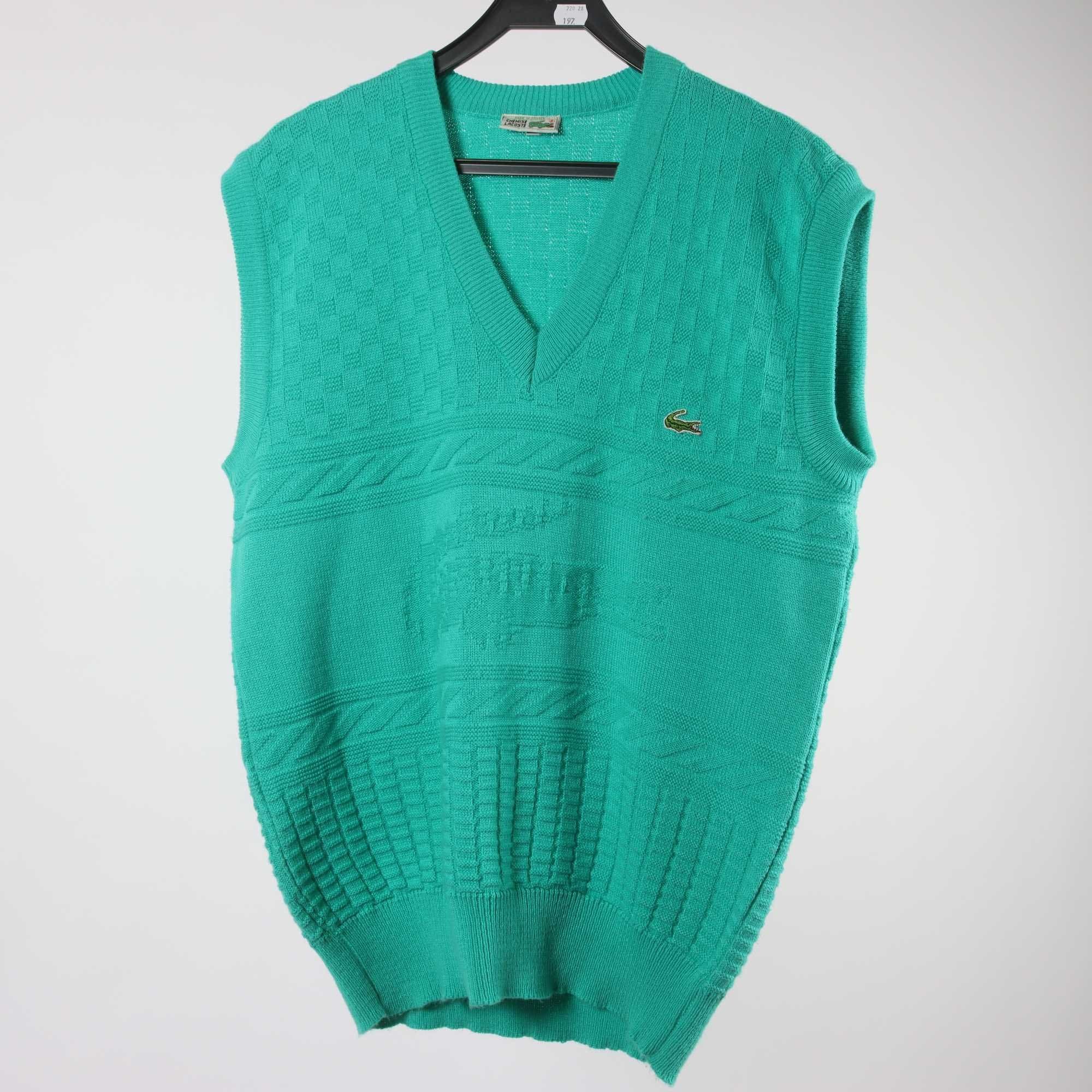 Väst, vintage, Lacoste, grön, stl. 5 (L)