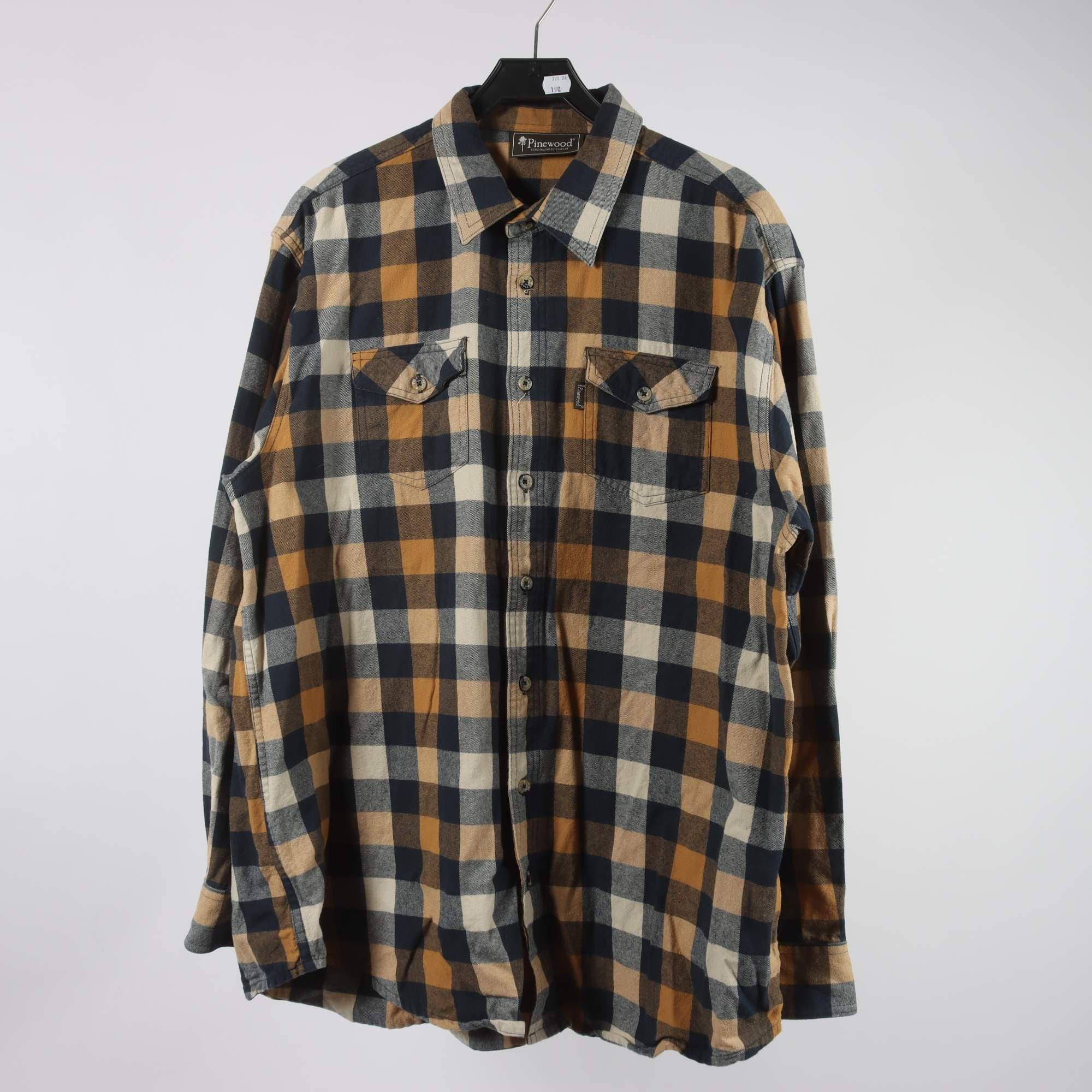 Skjorta, Pinewood, blå, beige, rutig, stl. 3XL